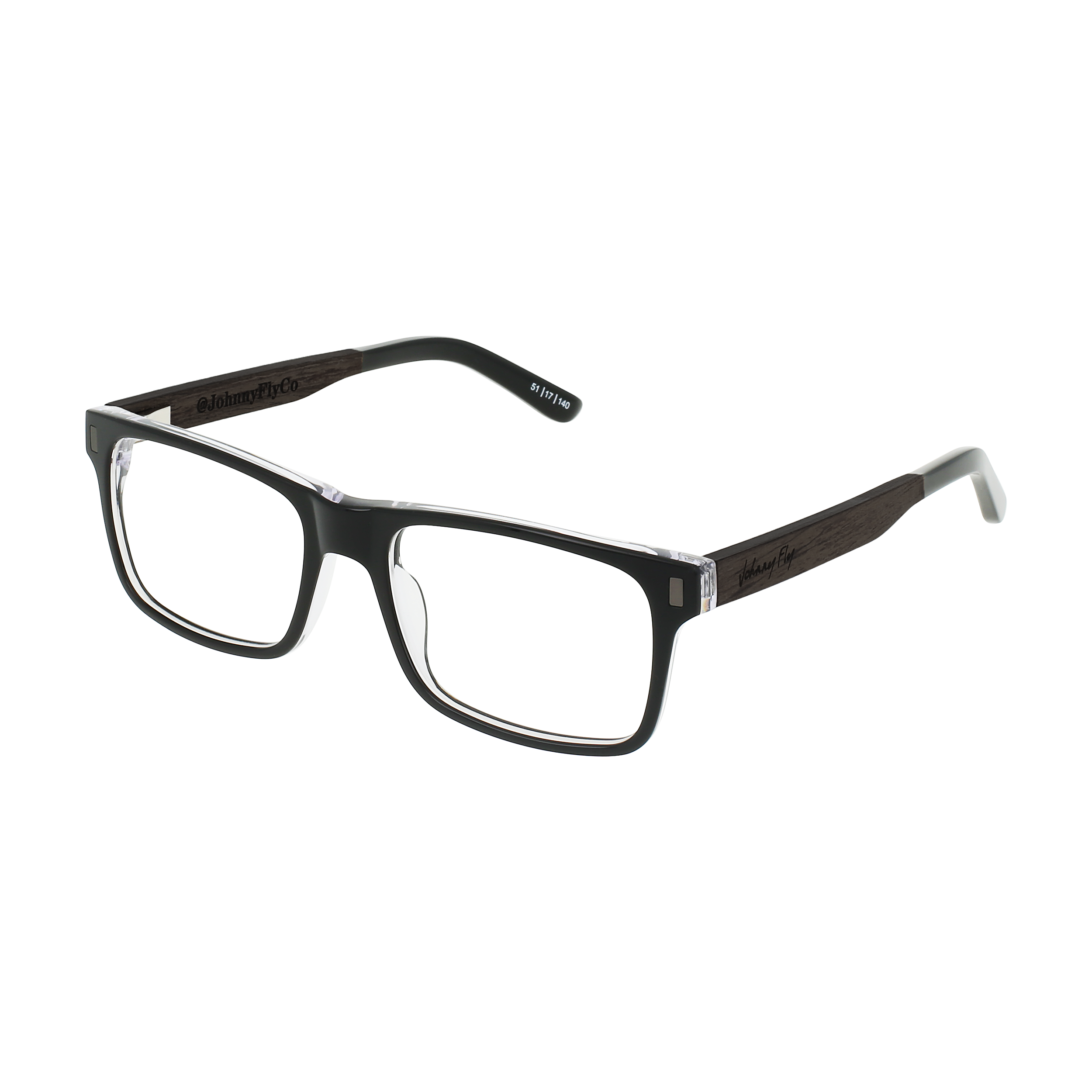 7FIFTY7 BLUGUARD - Black Crystal - Blue Light Glasses - Johnny Fly Eyewear