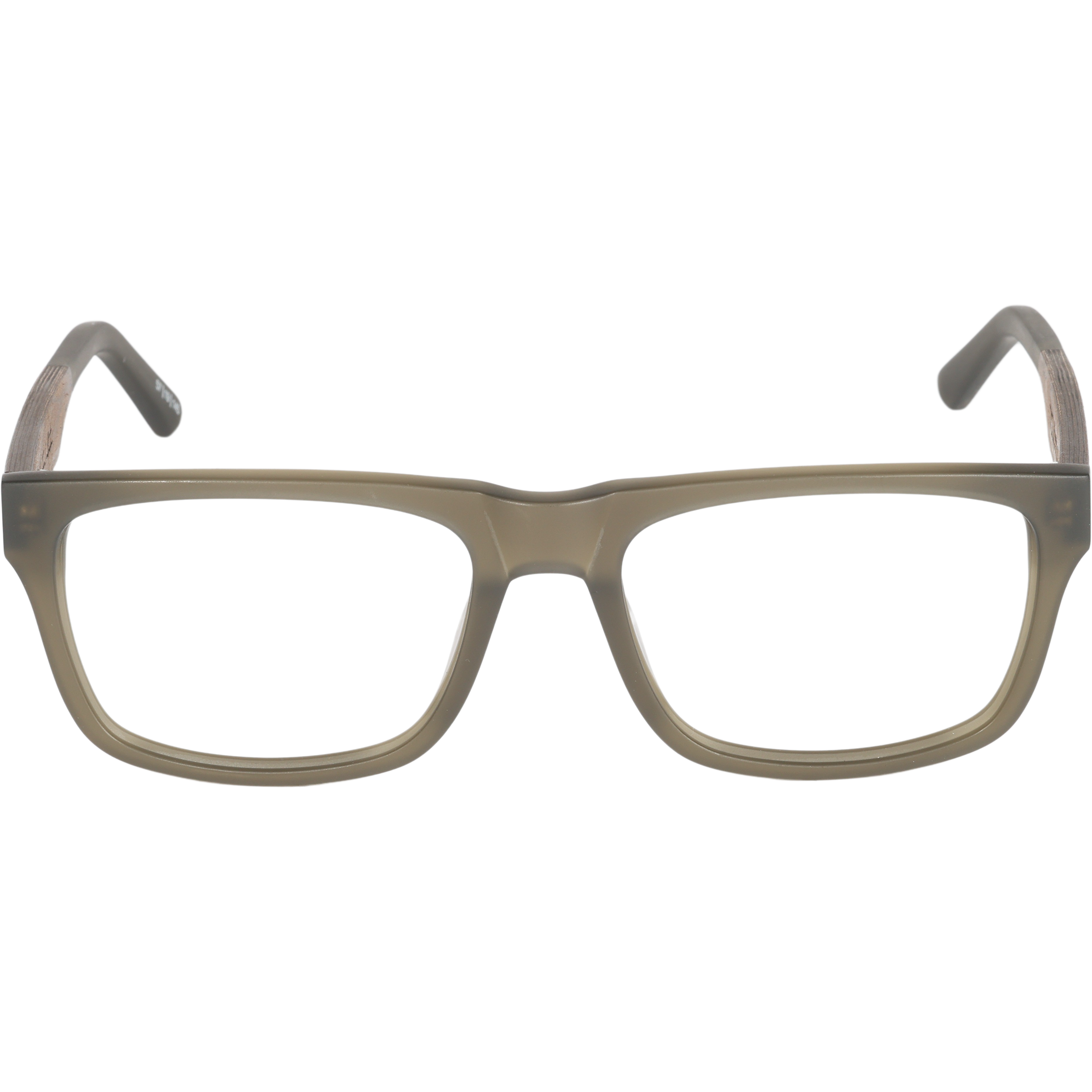 7Thirty7 737 SANDED OLIVE square large fit wide Eyeglasses Prescription by Johnny Fly | Handcrafted with Acetate and Wood #color_sanded-olive