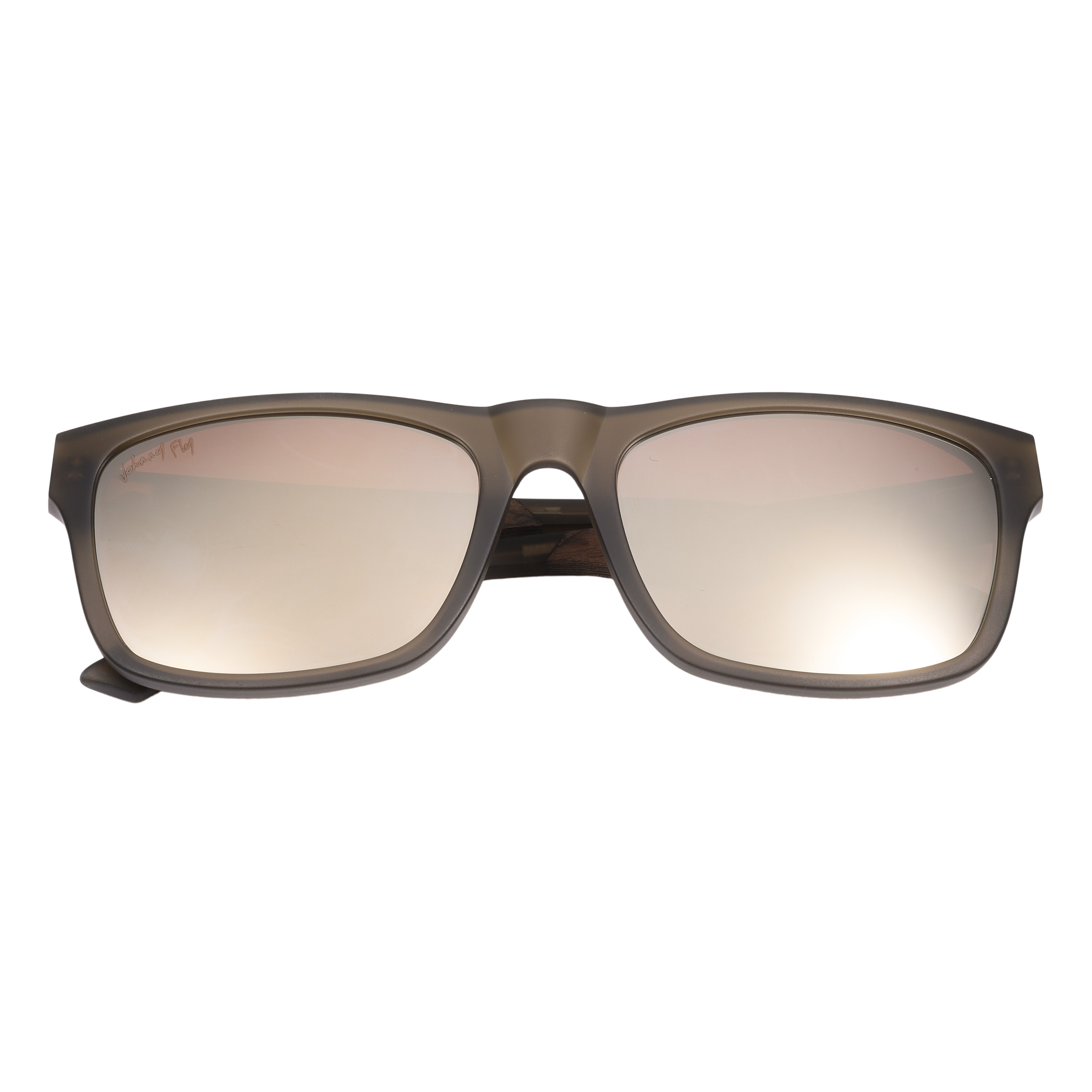 7Thirty7 737 SANDED OLIVE square large fit wide Gold Gradient Mirrored Polarized Sunglasses by Johnny Fly | Handcrafted with Acetate and Wood #color_sanded-olive