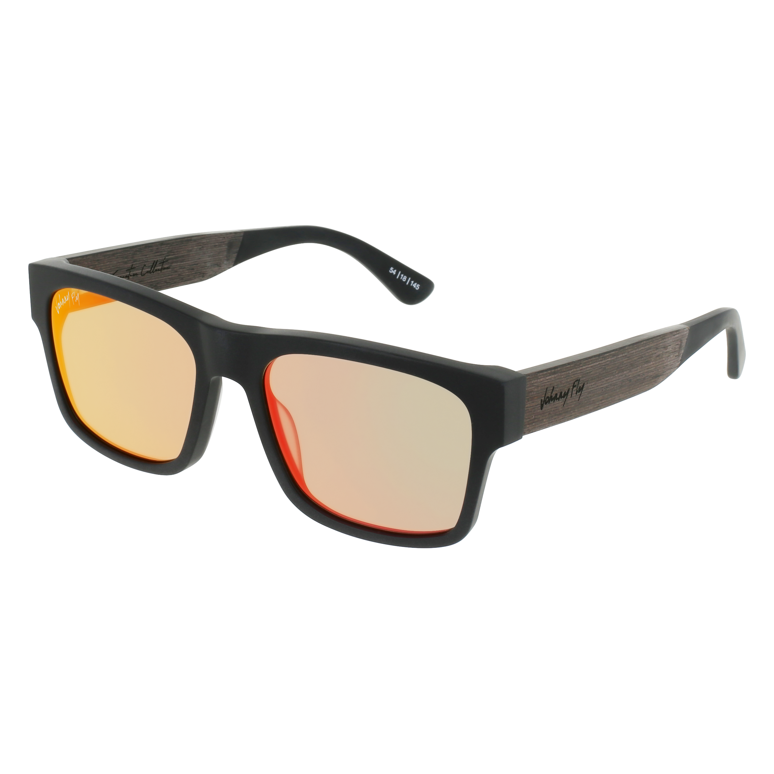 ARROW - Matte Black - Sunglasses - Johnny Fly Eyewear | 