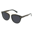 Captain Anniversary Edition Crossbar Aviator Polarized Sunglasses by Johnny Fly | Handcrafted with Acetate and Wood #color_black-pearl-anniversary-edition