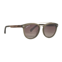 Captain SANDED OLIVE Crossbar Aviator Polarized Sunglasses by Johnny Fly | Handcrafted with Acetate and Wood #color_sanded-olive