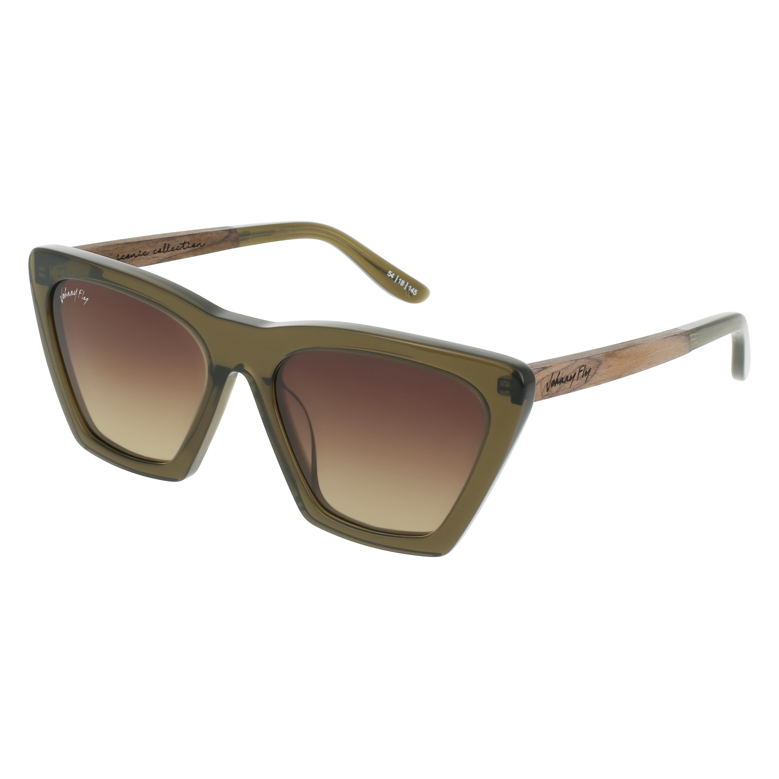 Figure Polarized Sunglasses by Johnny Fly | #color_olive