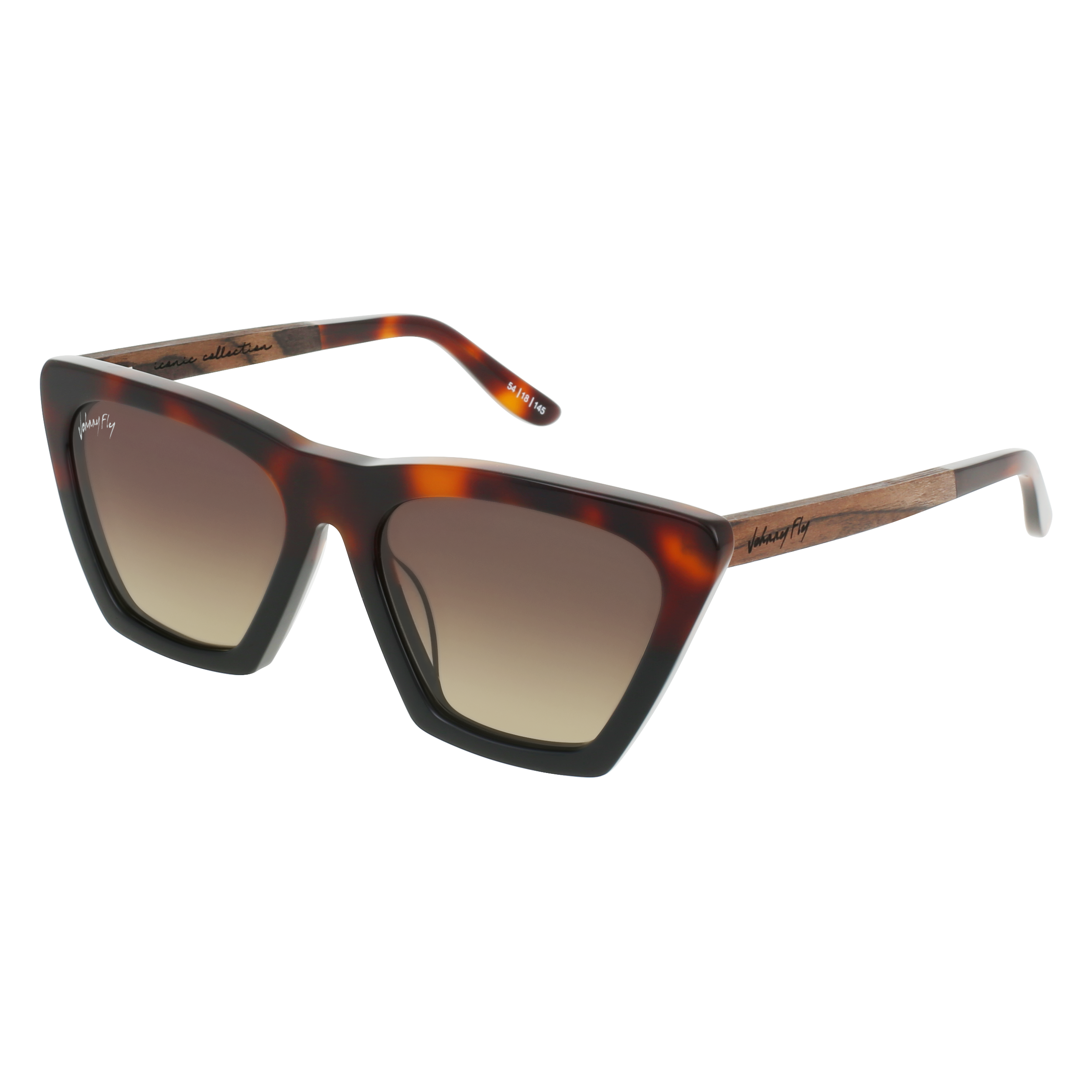 FIGURE - Split Tortoise - Sunglasses - Johnny Fly Eyewear | 