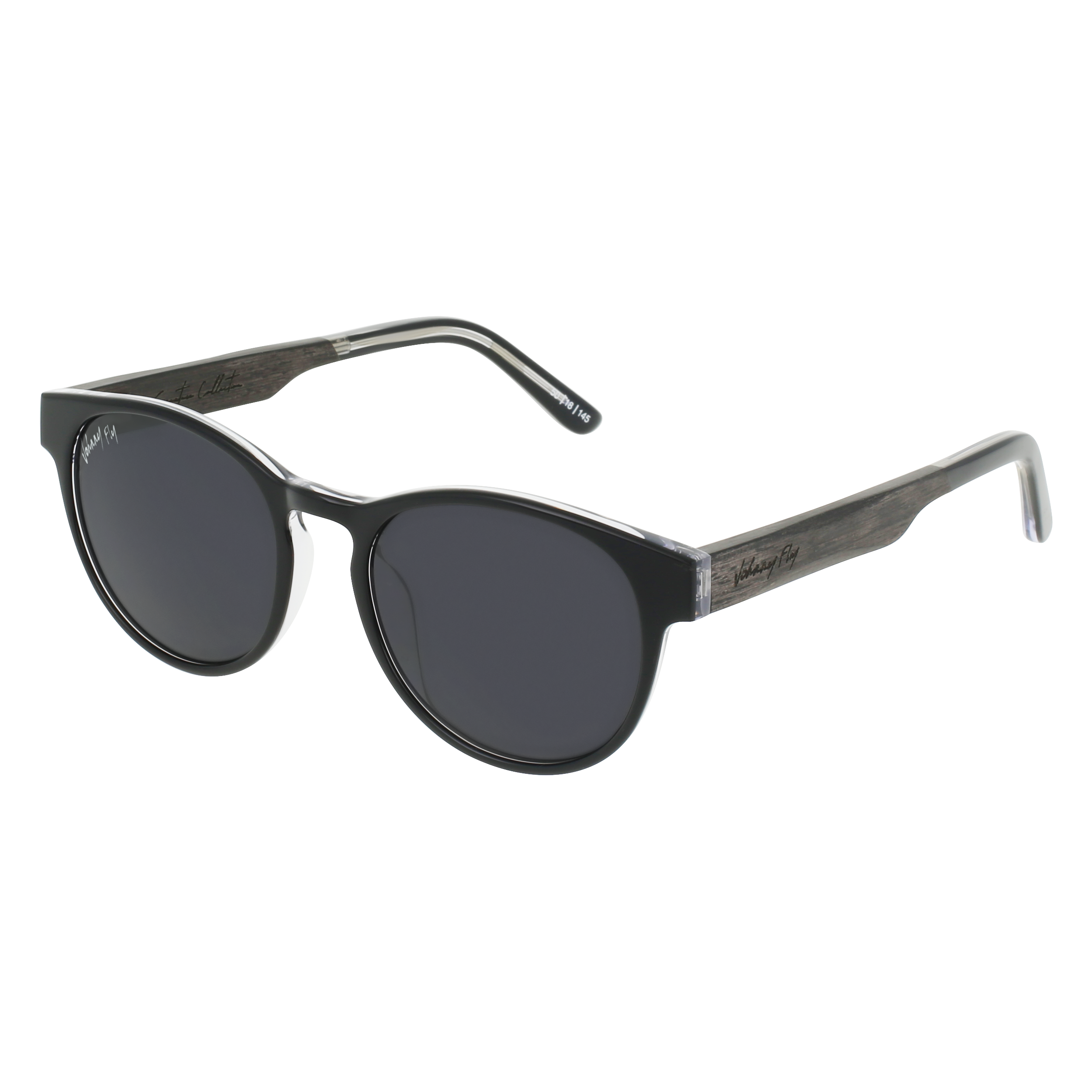 Flight - Johnny Fly - Black Crystal - Smoke Polarized - Sunglasses | #color_black-crystal