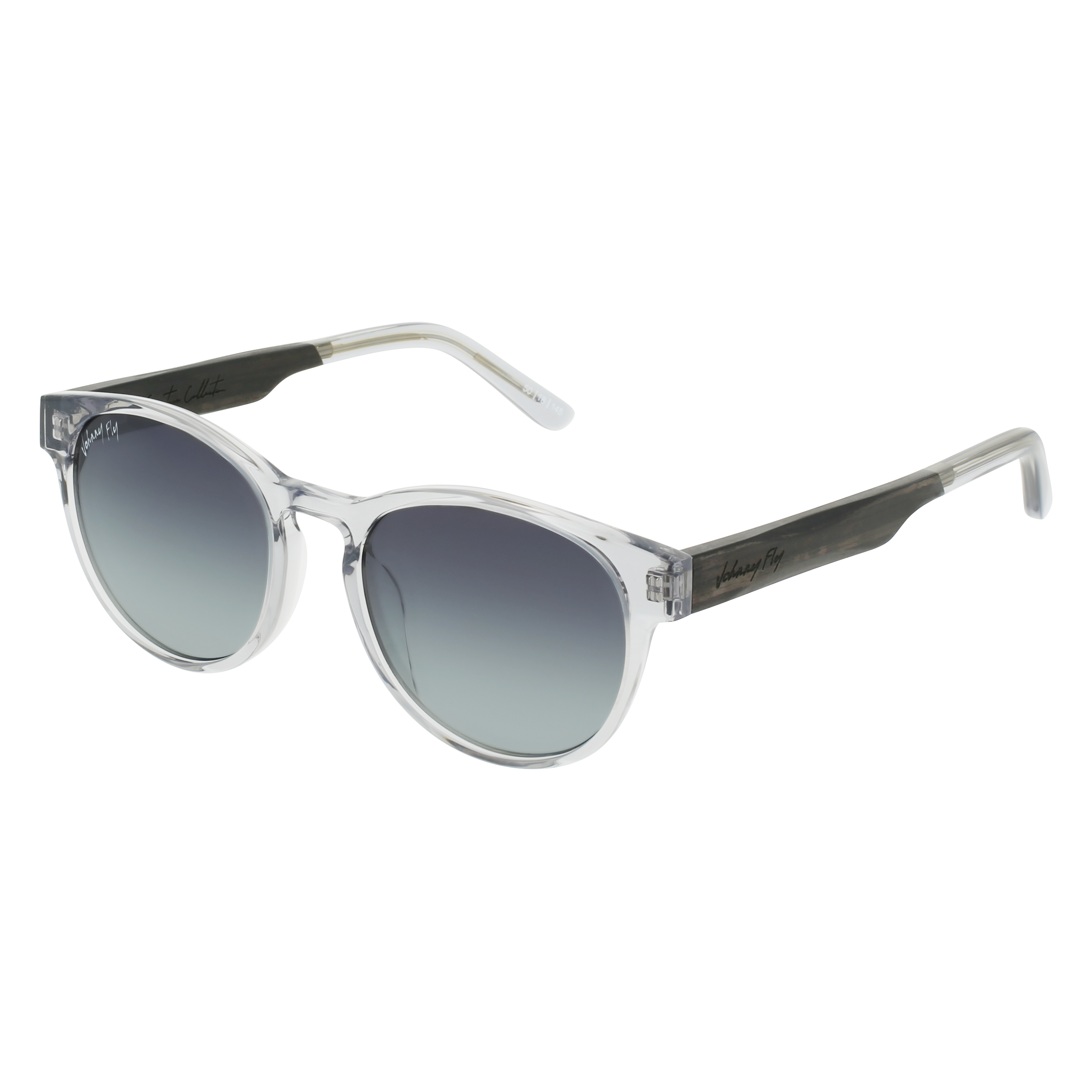 Flight - Johnny Fly - Tinted Crystal - Smoke Gradient Polarized - Sunglasses | #color_tinted-crystal