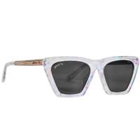 FIGURE - Unicorn Holographic Polarized wooden / acetate Sunglasses - Johnny Fly Eyewear | #color_unicorn
