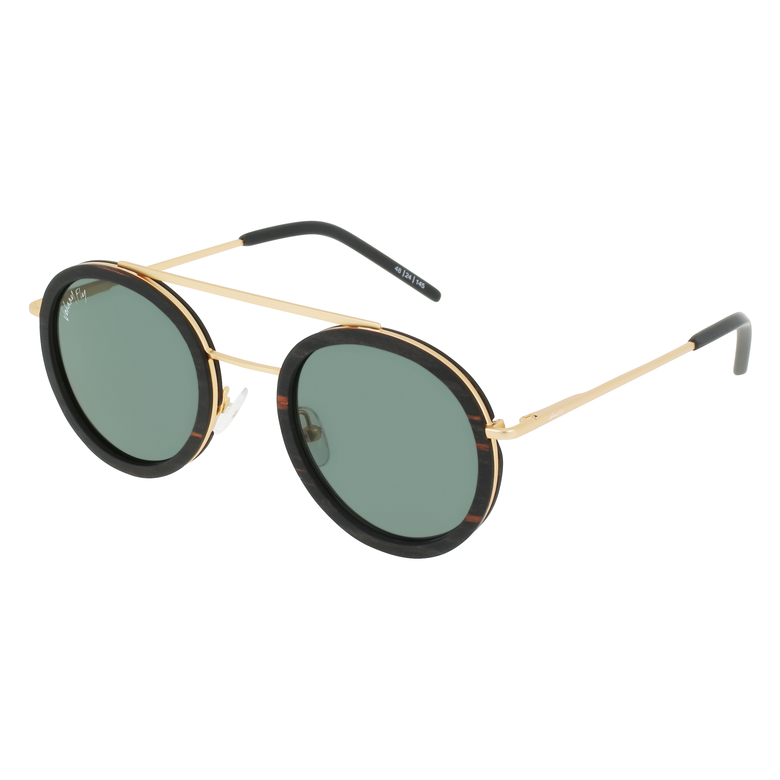 RIKER - Gold - Sunglasses - Johnny Fly Eyewear | #color_gold-ebony