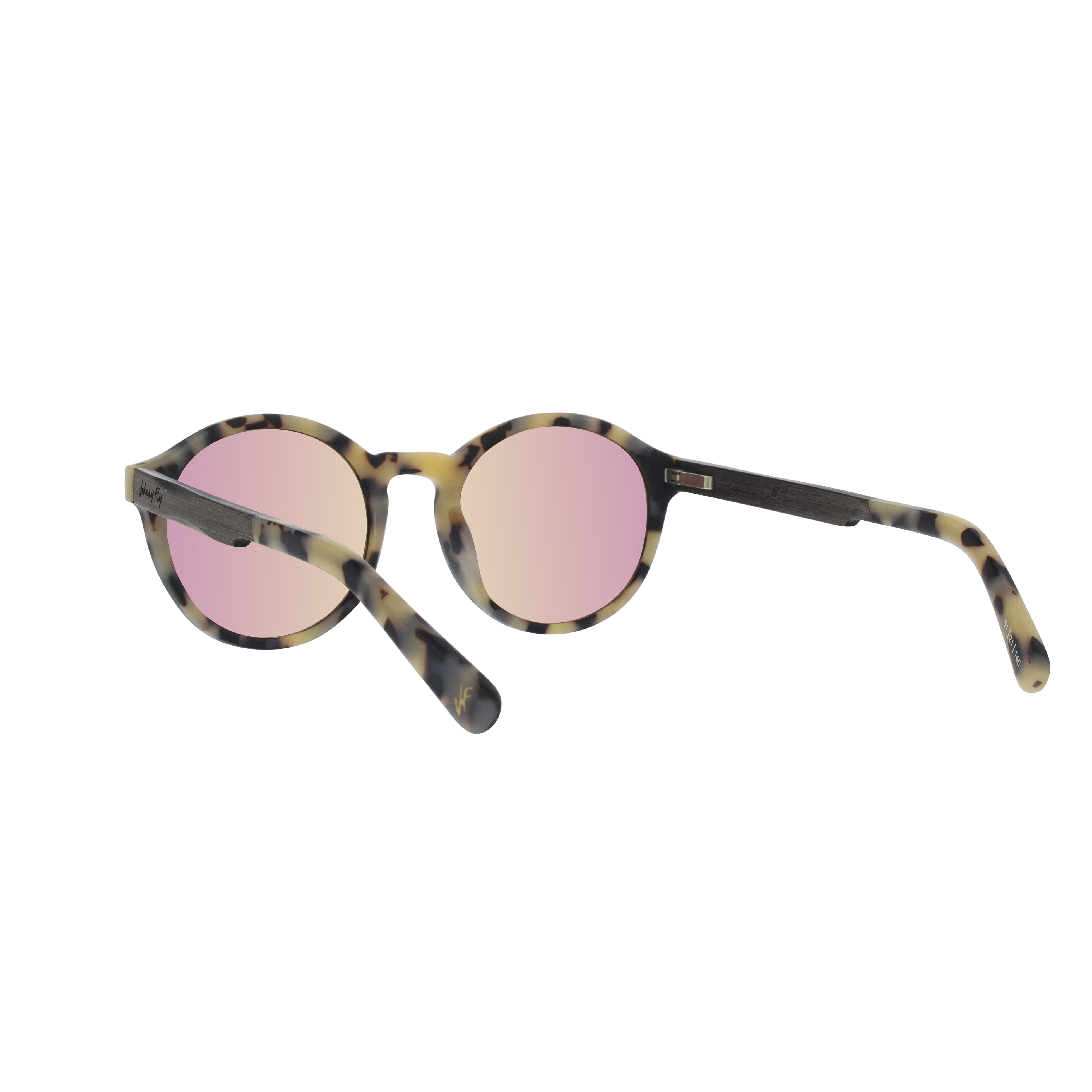 UFO Polarized Sunglasses in Matte White Tortoise by Johnny Fly | 