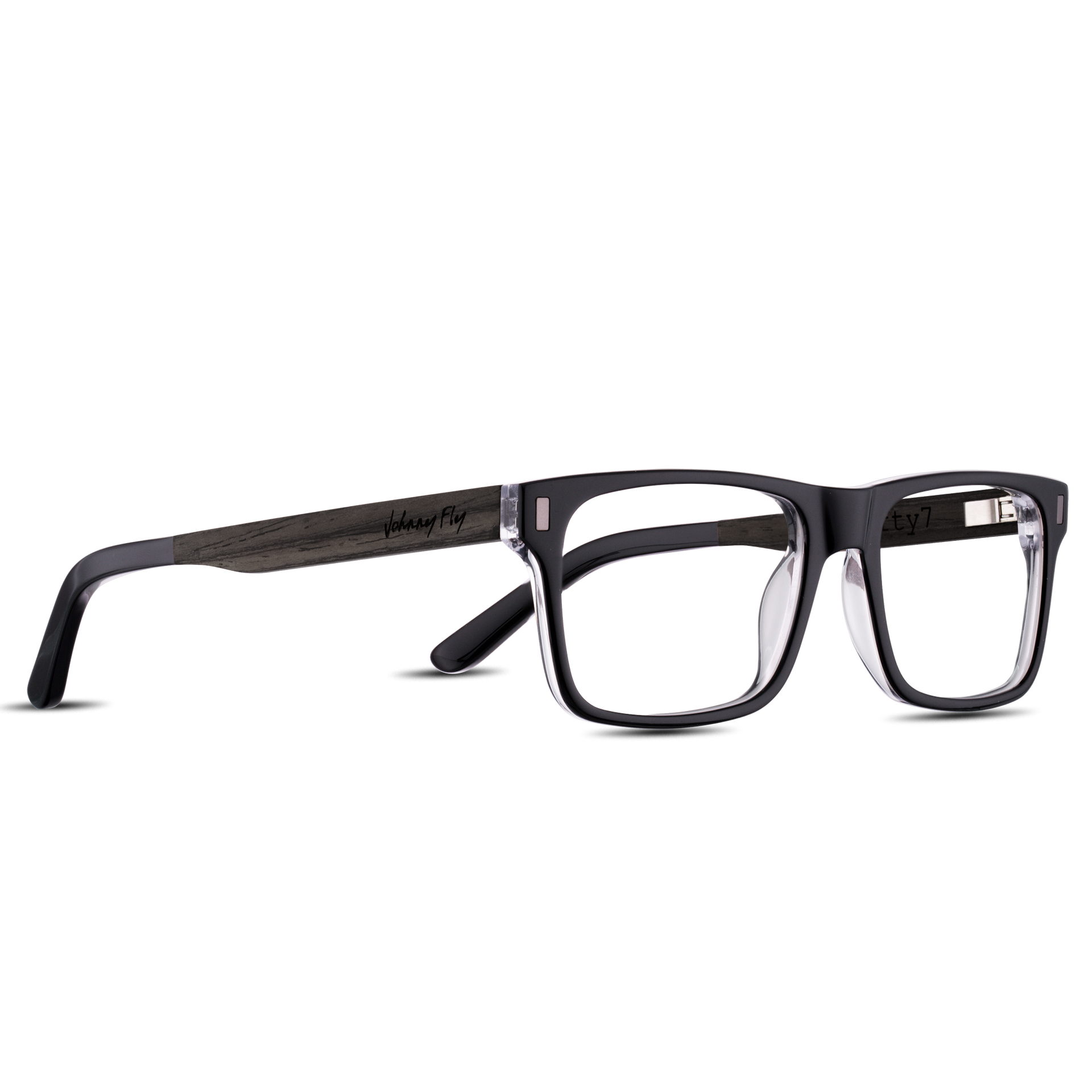 7FIFTY7 - Black Crystal - Blue Light Reader - Johnny Fly Eyewear #color_black-crystal