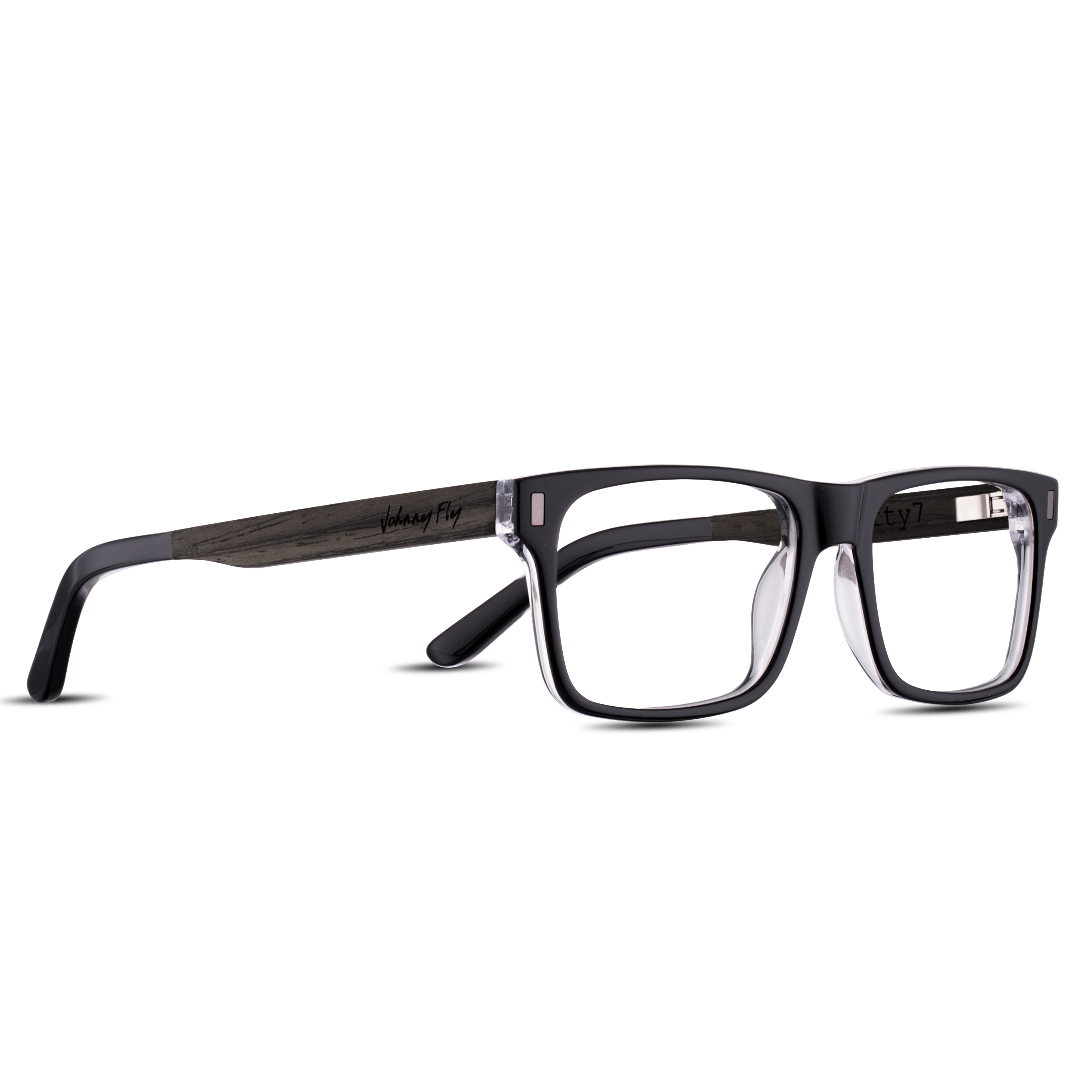7FIFTY7 BLUGUARD - Black Crystal - Blue Light Glasses - Johnny Fly Eyewear