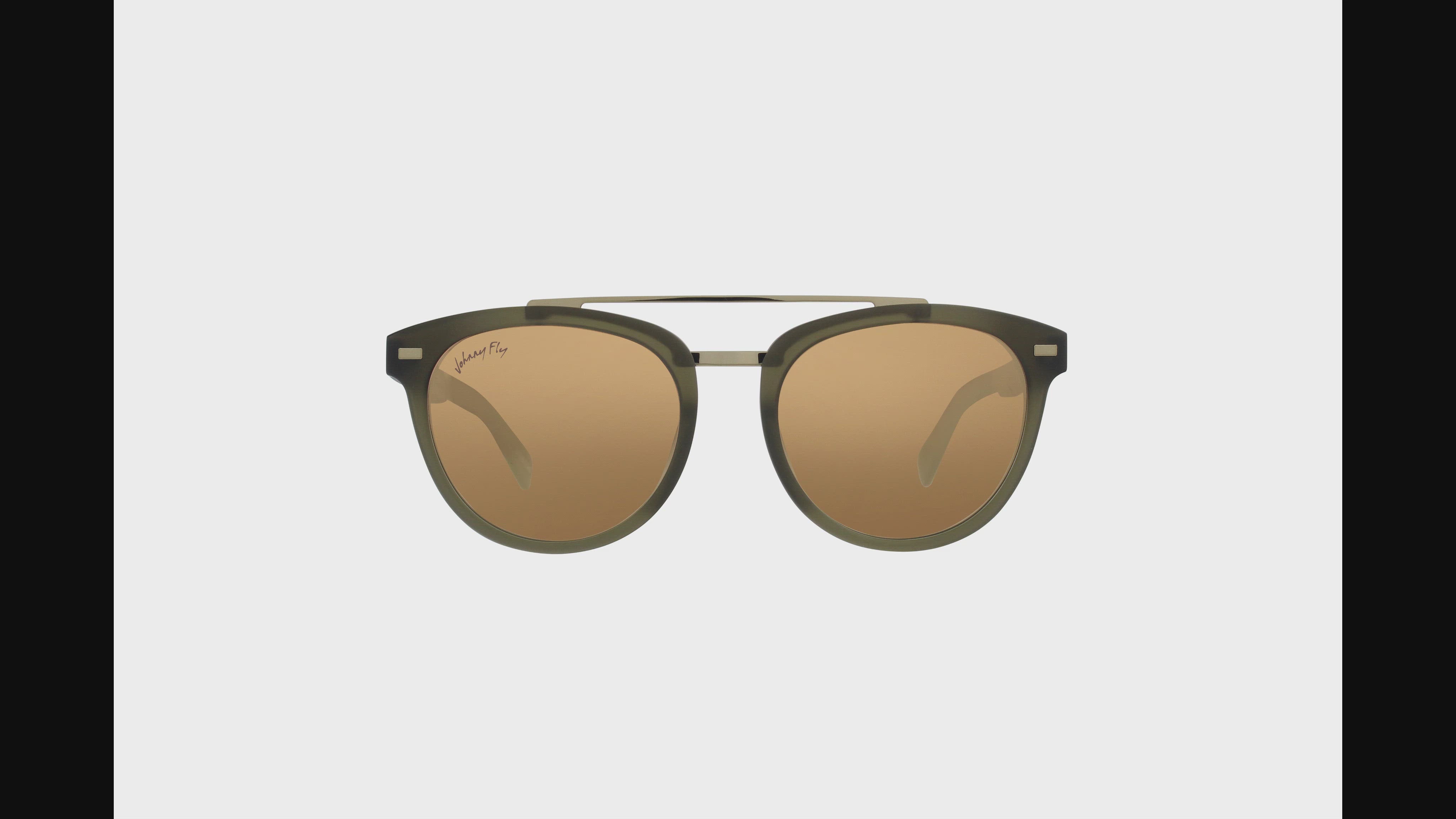 Johnny Fly Captain - Sanded Olive Sanded Olive / Brown Gradient Polarized