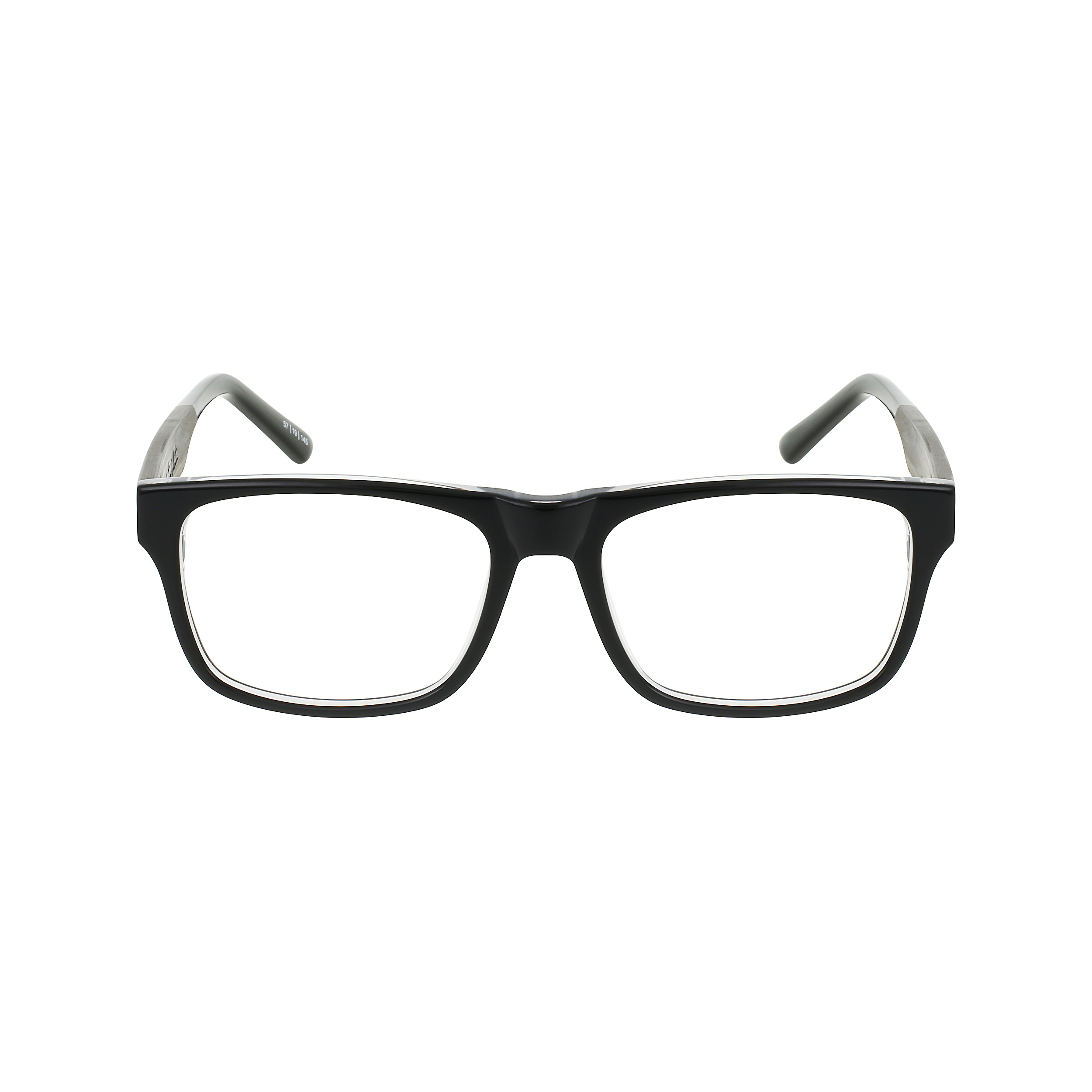 7THIRTY7 Eyeglasses Frame - Black Crystal- Johnny Fly | 737-BLKC-RX-EBN | | 