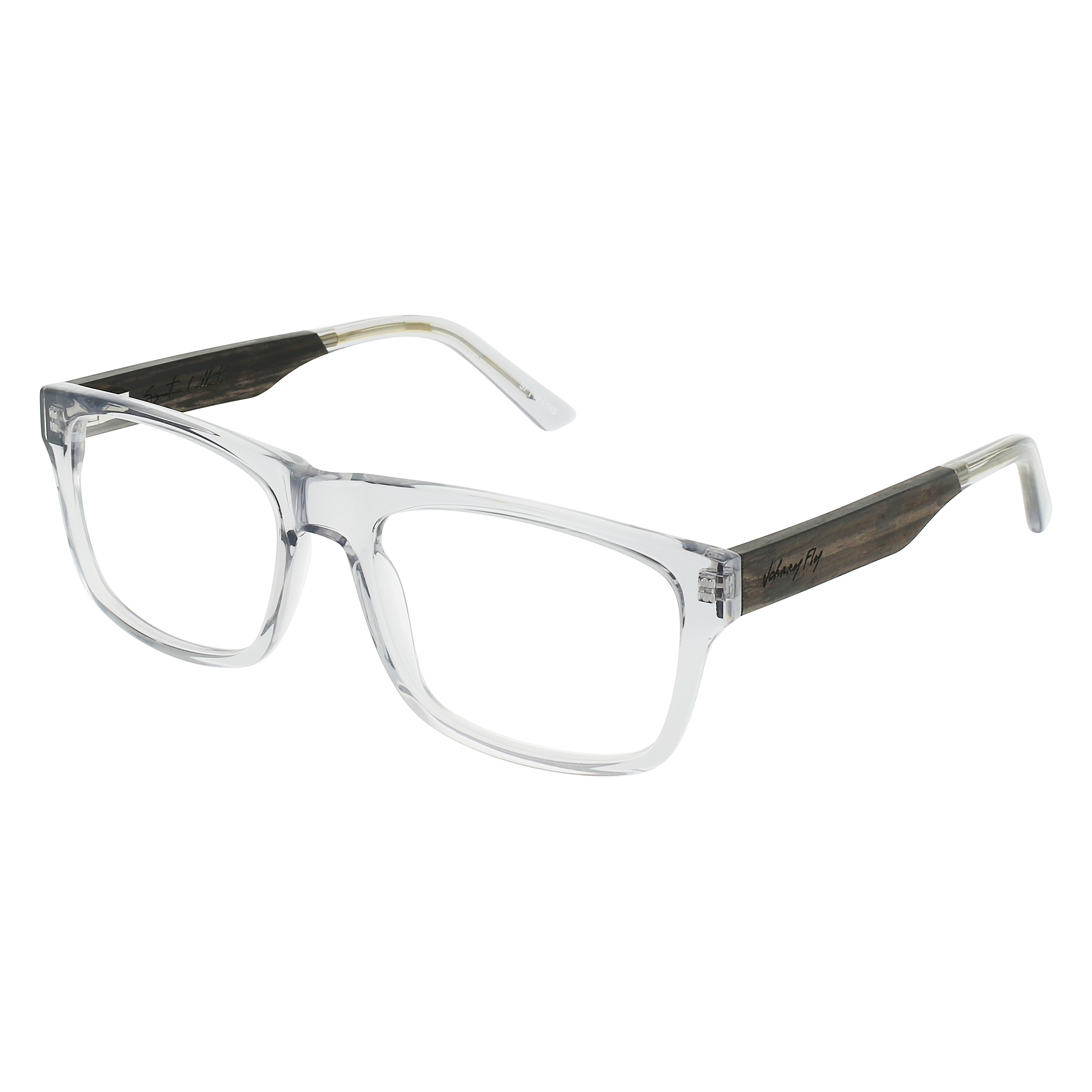 7THIRTY7 Eyeglasses Frame - Tinted Crystal- Johnny Fly | 737-TCR-FRA | | #color_tinted-crystal