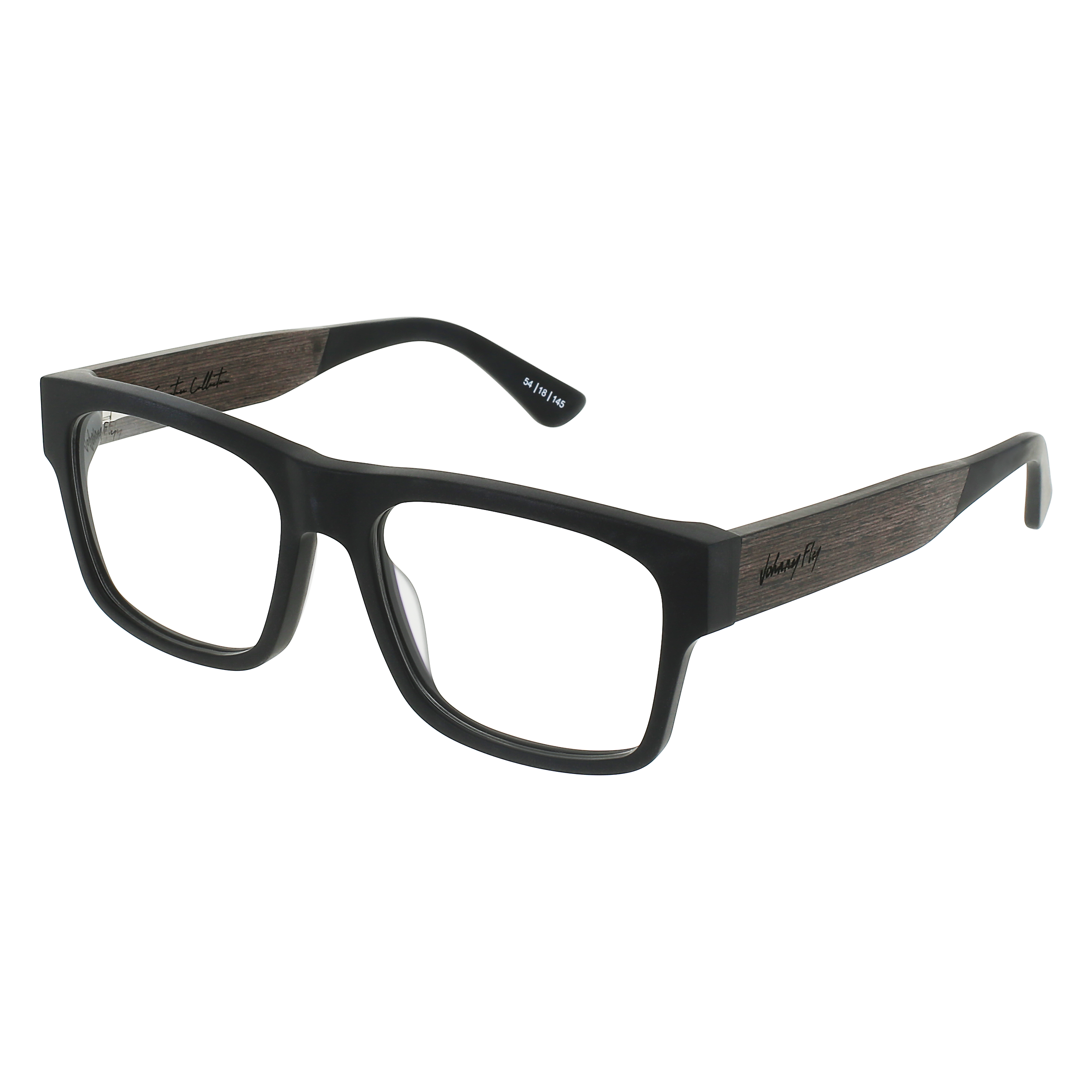 ARROW Eyeglasses Frame - Matte Black- Johnny Fly | ARR-MBL-RX-EBN | | #color_matte-black