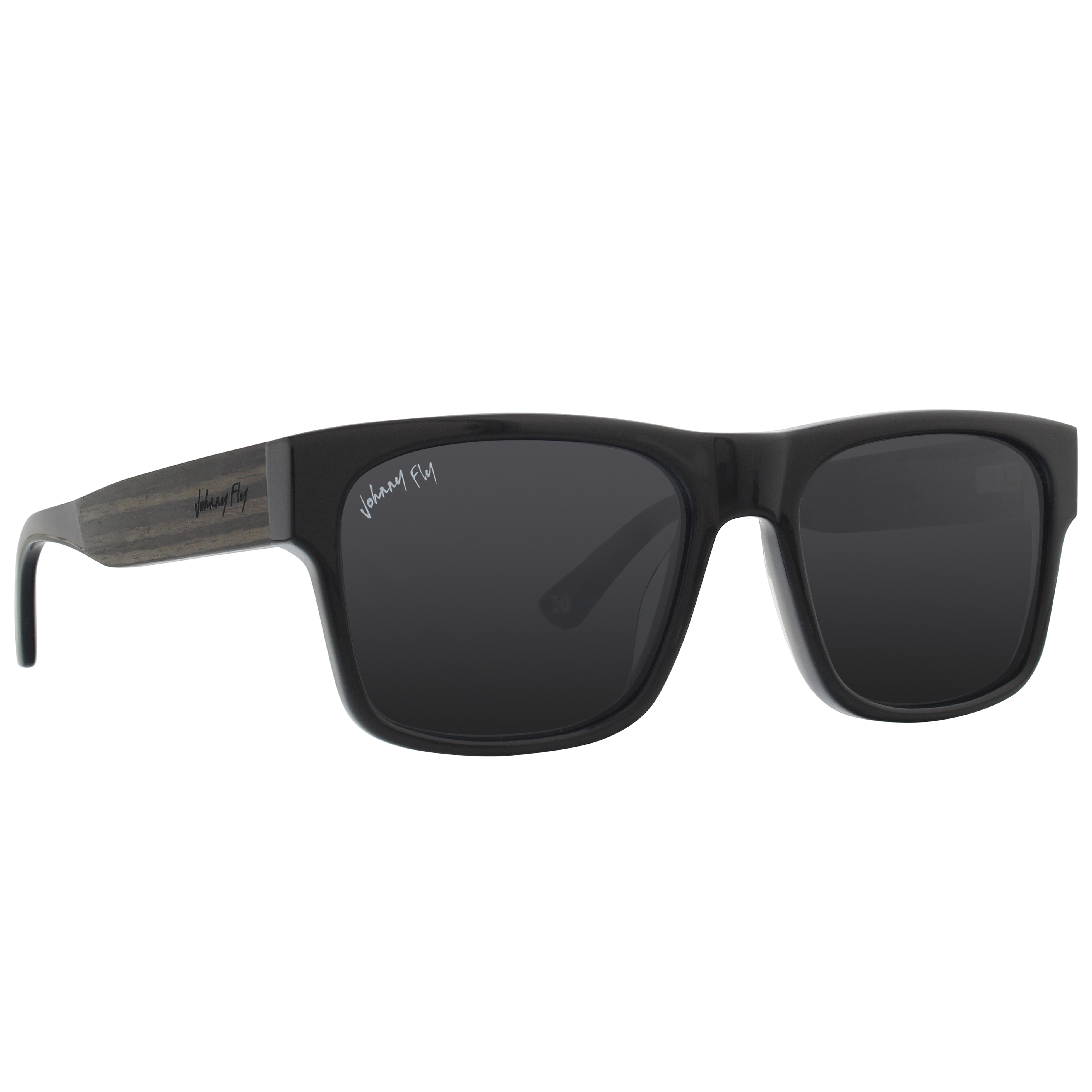 Arrow Polarized Sunglasses by Johnny Fly - Anniversary Pearl || Smoke Polarized 