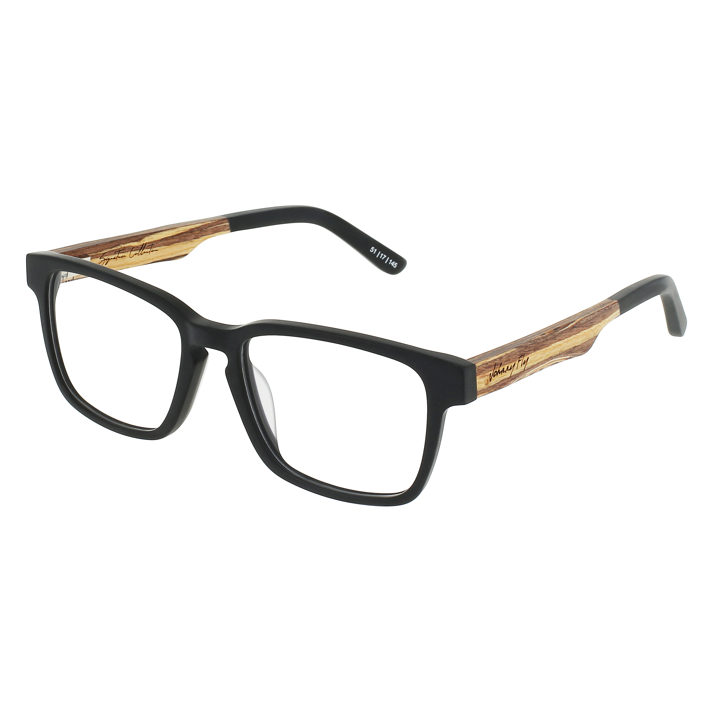 BRANCH Eyeglasses Frame - Matte Black- Johnny Fly | BRA-MBL-FRA | | #color_matte-black