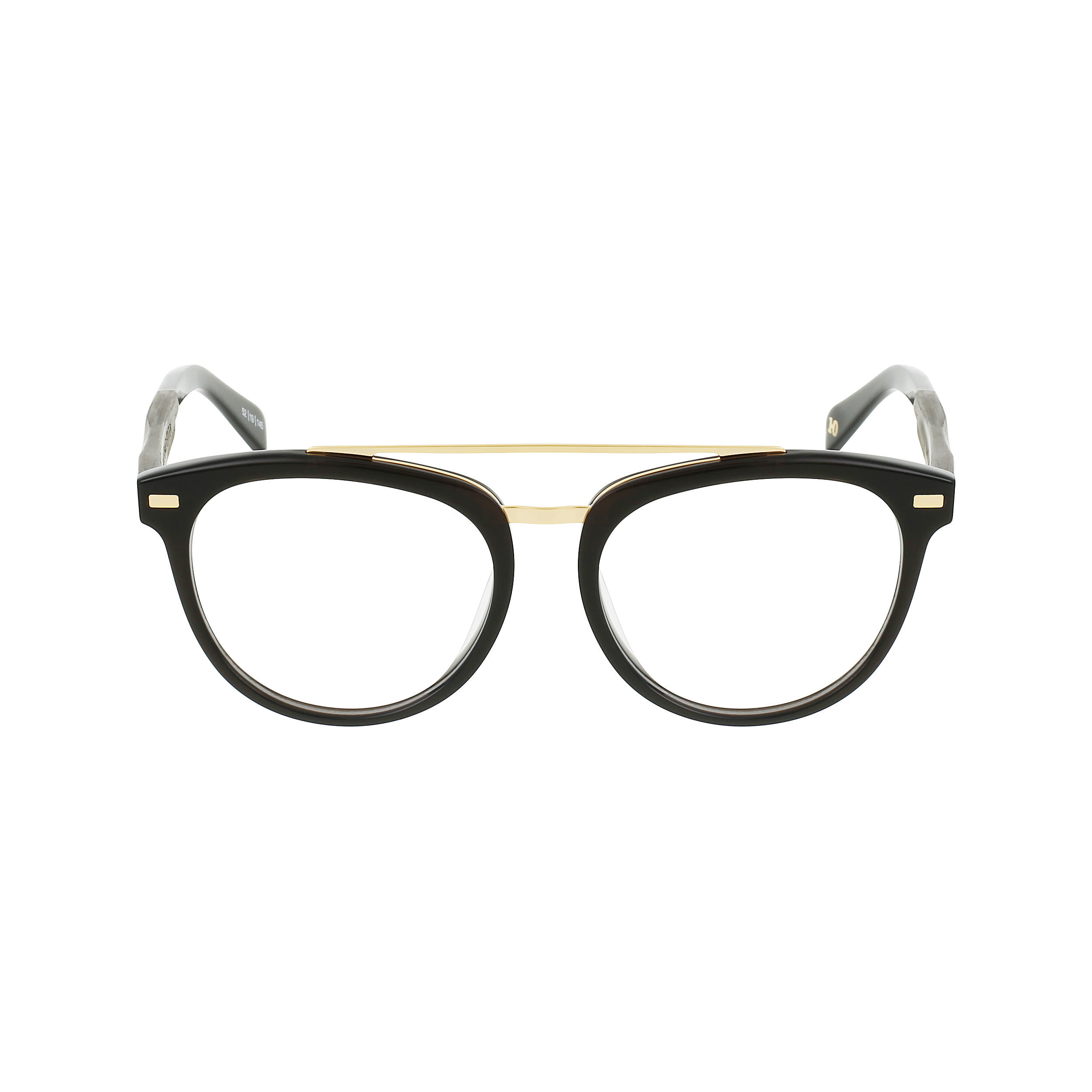 CAPTAIN Eyeglasses Frame - Golden Onyx- Johnny Fly | CAP-10YR-FRAME | | #color_golden-onyx