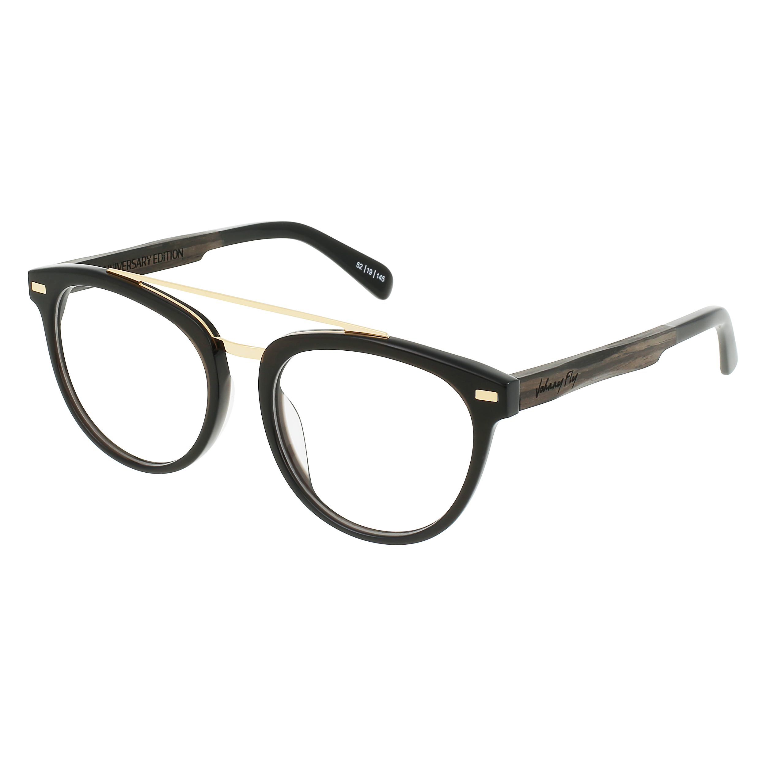 CAPTAIN Eyeglasses Frame - Golden Onyx- Johnny Fly | CAP-10YR-FRAME | | #color_golden-onyx