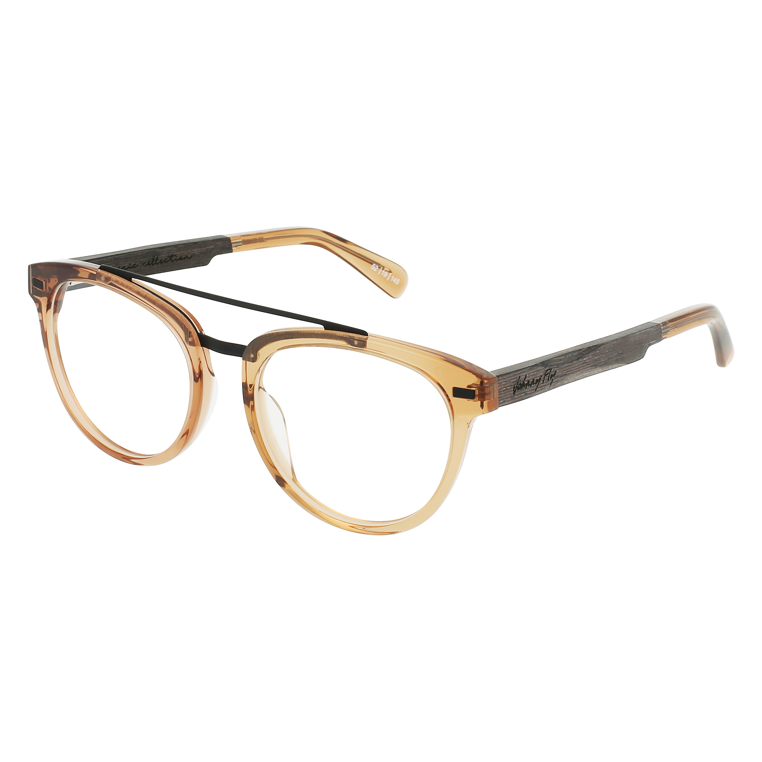 CAPTAIN Eyeglasses Frame - Anejo- Johnny Fly | CAP-ANJ-RX-BEBN | | #color_anejo