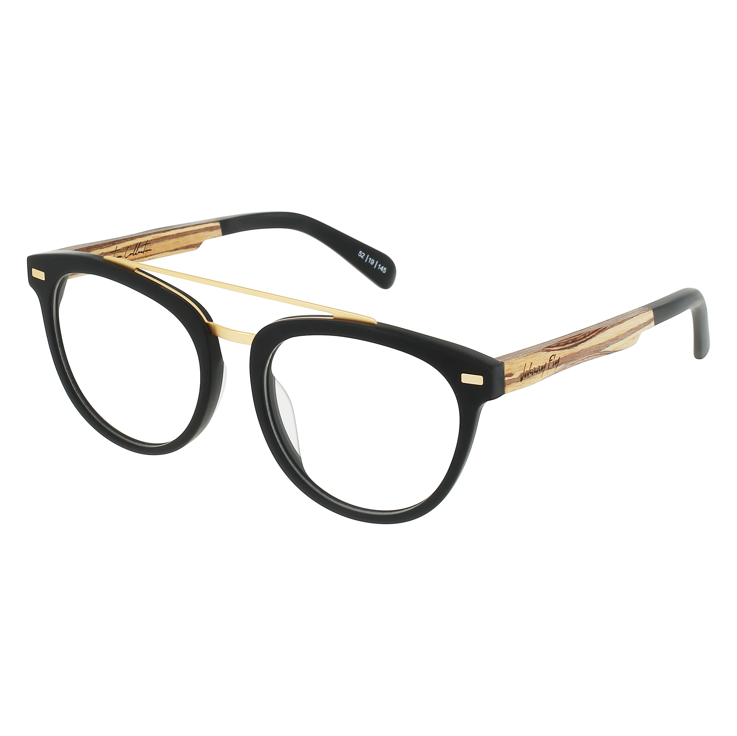 CAPTAIN Eyeglasses Frame - Matte Black- Johnny Fly | CAP-MBL-RX-TEA | | #color_matte-black
