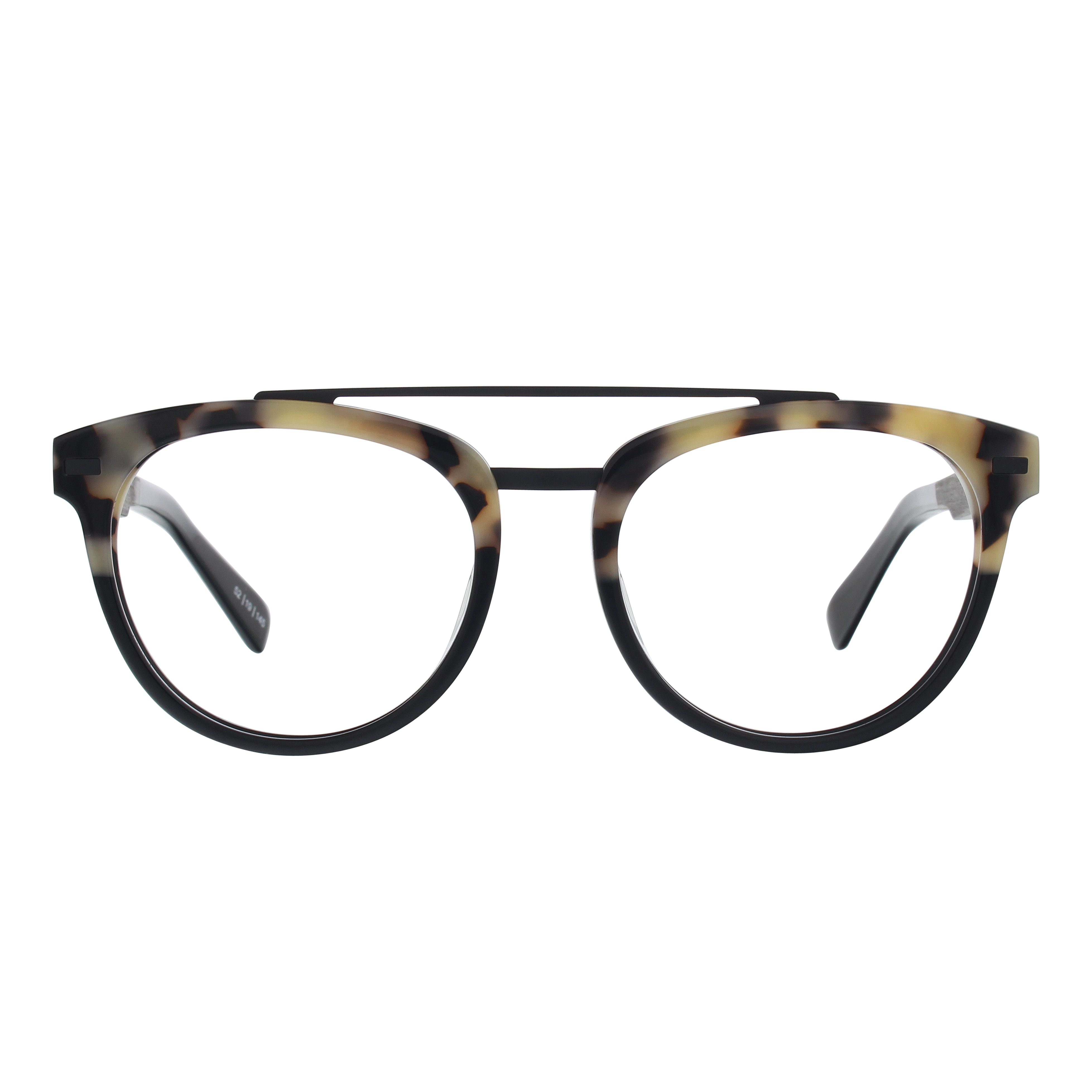 CAPTAIN Frame - Split White Tortoise - Eyeglasses Frame - Johnny Fly Eyewear | #color_split-white-tortoise