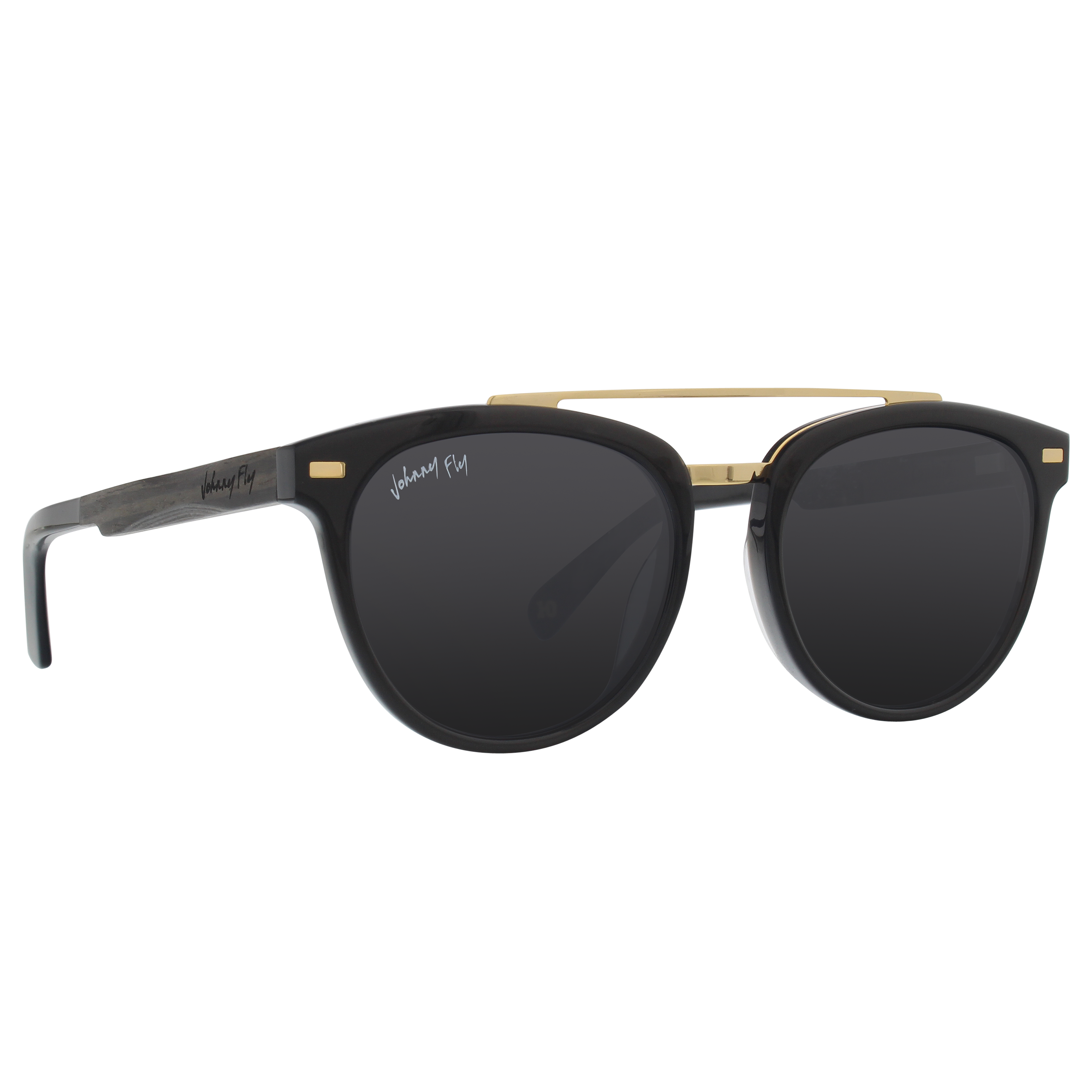 Captain Polarized Sunglasses by Johnny Fly - Anniversary Pearl || Smoke Polarized #color_anniversary-pearl