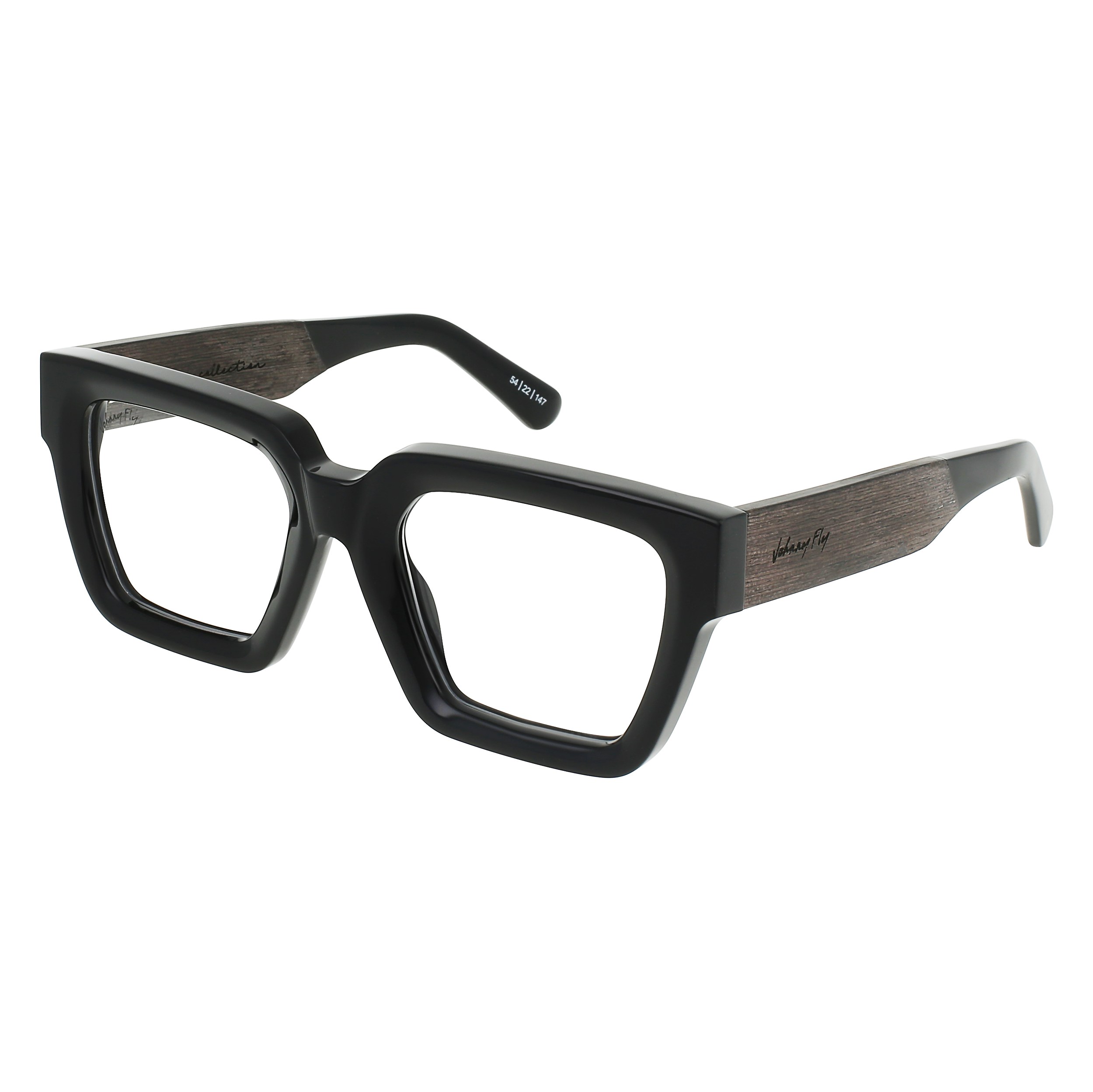 FAME Eyeglasses Frame - Gloss Black- Johnny Fly | FAM-GBL-FRAME | | #color_gloss-black