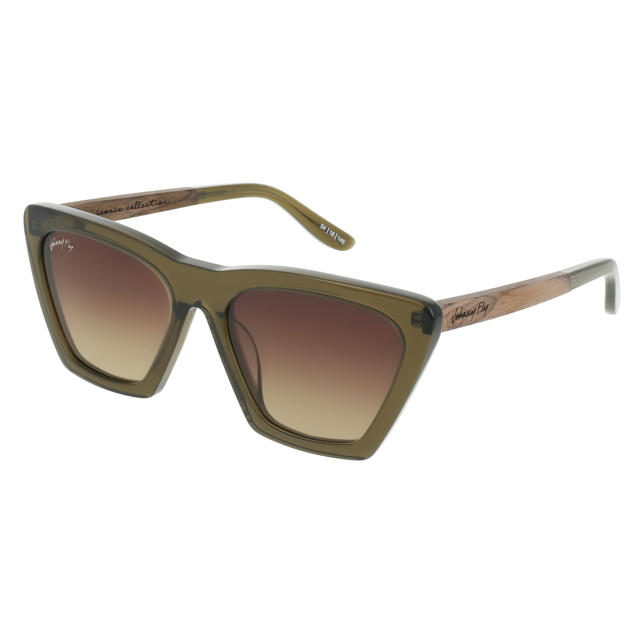 FIGURE Sunglasses Frame - Olive- Johnny Fly | FIG-OLIV-NBG126-BRG-WAL | | 