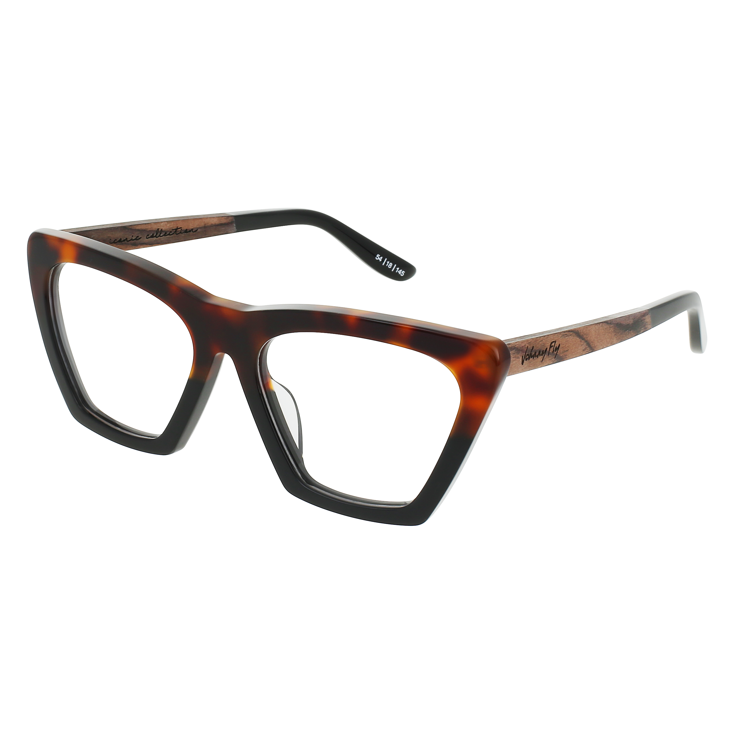 FIGURE Eyeglasses Frame - Split Tortoise- Johnny Fly | FIG-SPTR-RX-EBNB | | 