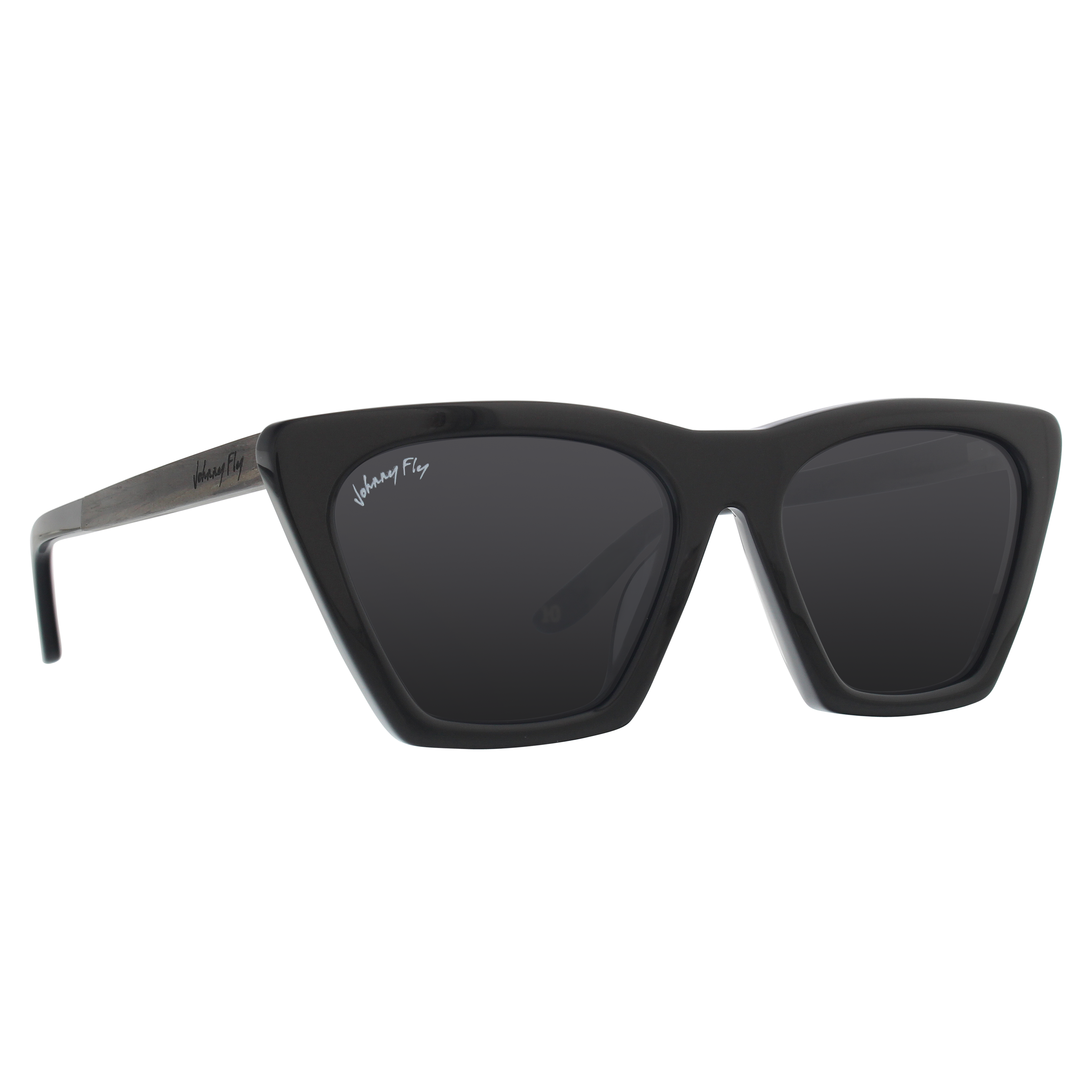 Figure Polarized Sunglasses by Johnny Fly - Anniversary Pearl || Smoke Polarized 