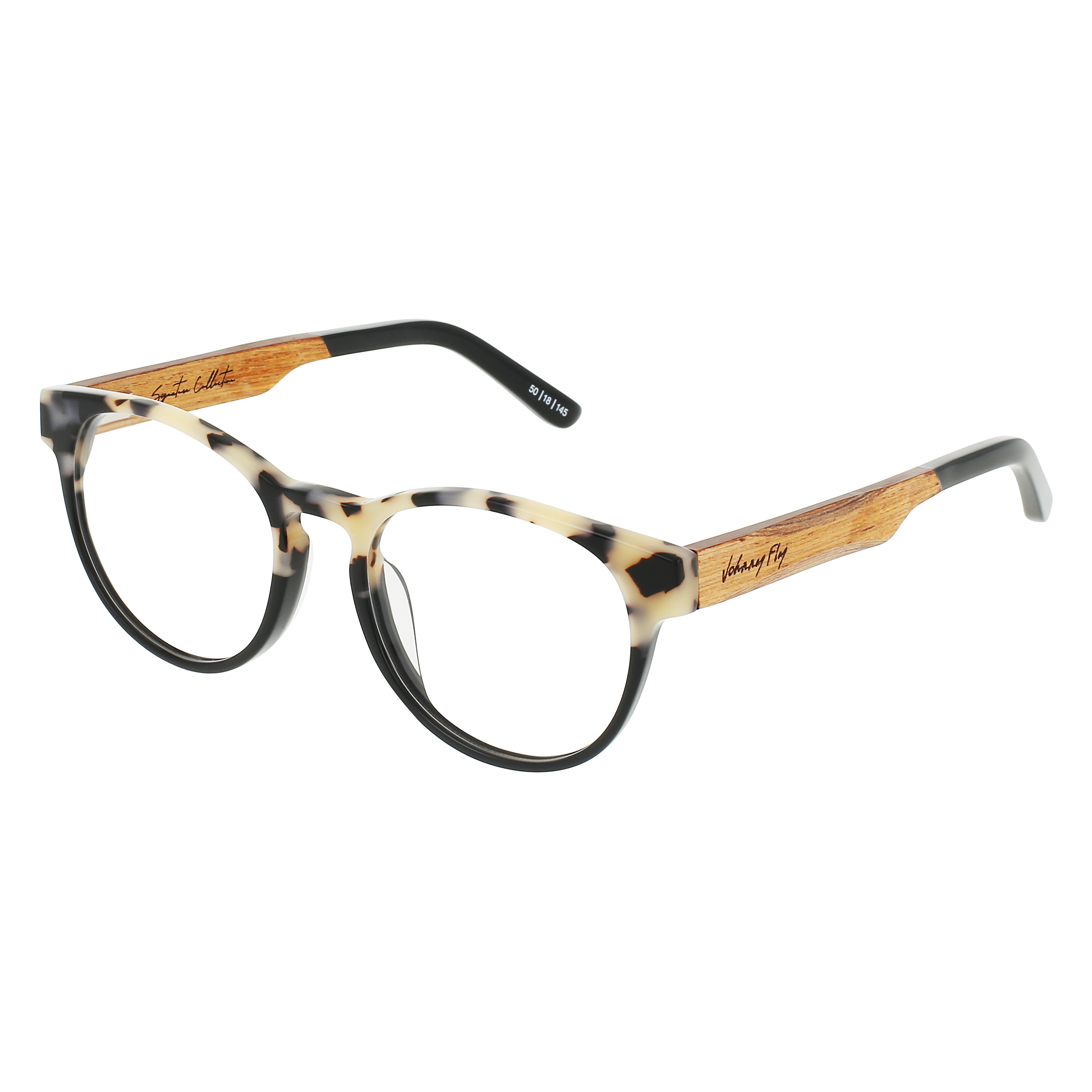 FLIGHT Eyeglasses Frame - Split White Tortoise- Johnny Fly | FLI-SWTR-FRA | | 