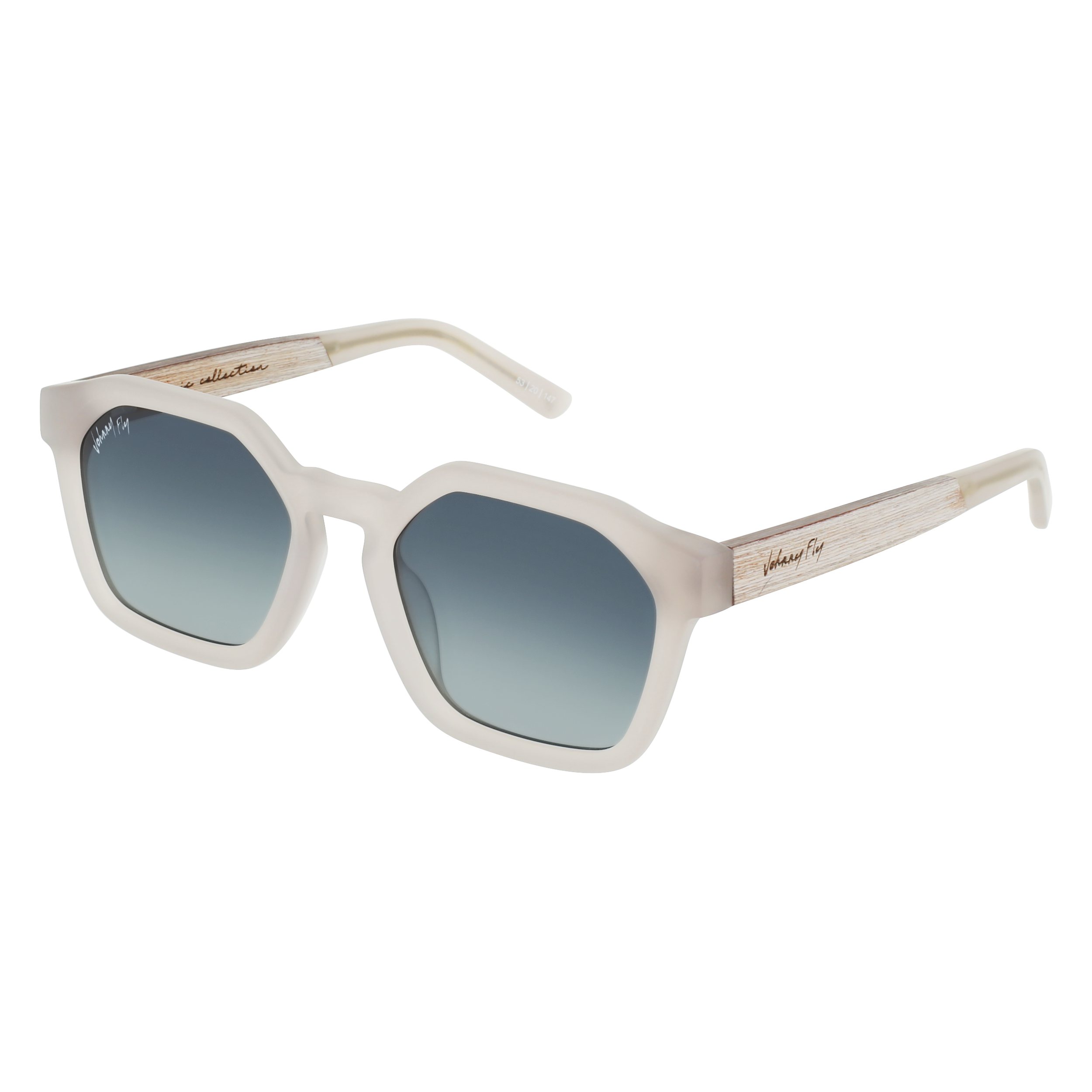 FORTUNE Sunglasses Frame - Cloud- Johnny Fly | FOR-CLD-POL-SMG | | #color_cloud