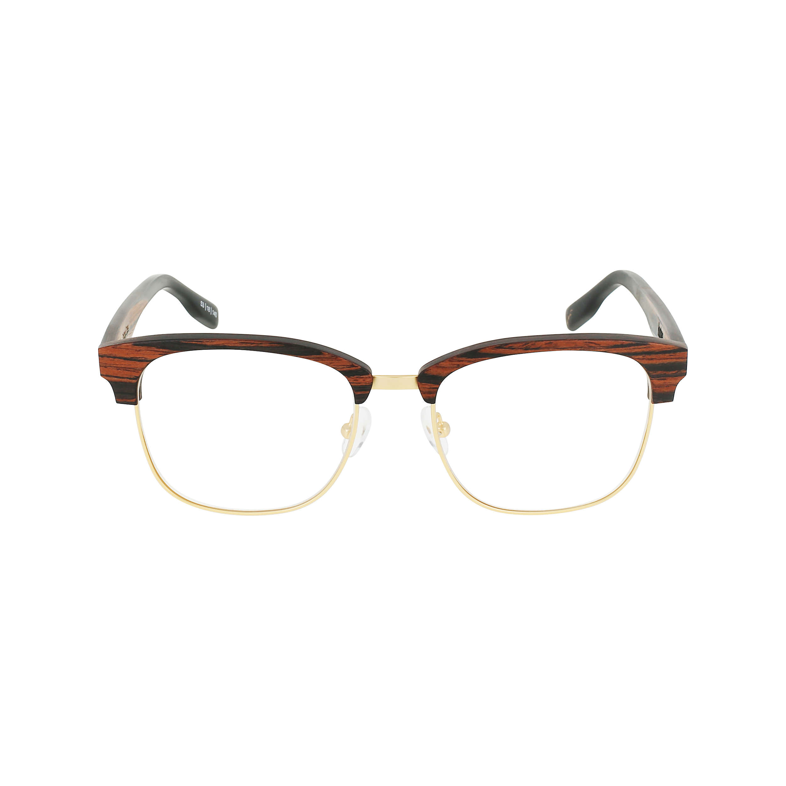 HUGHES Eyeglasses Frame - Gold - Johnny Fly | HUG-GLD-RX-EBN | | #color_gold
