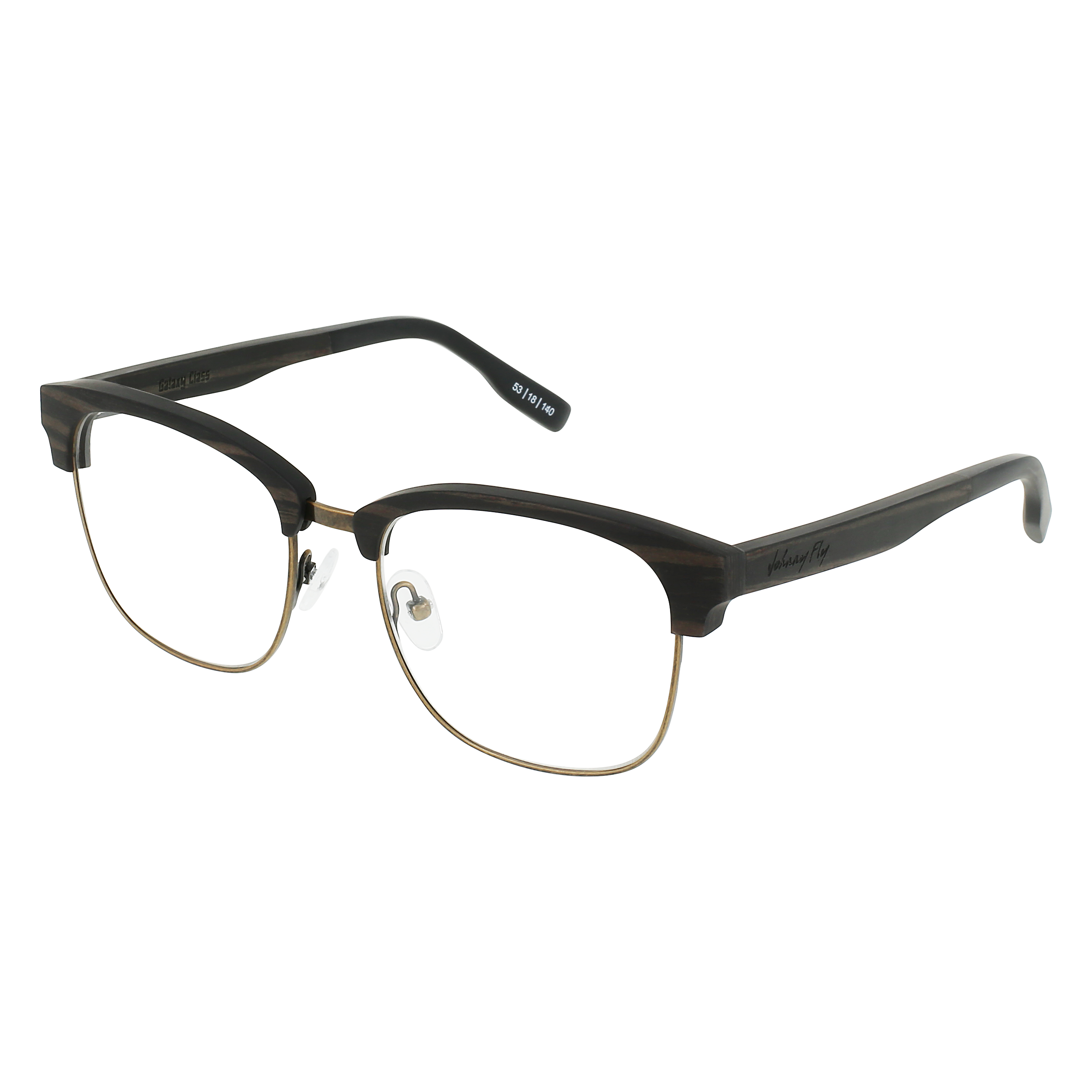 HUGHES Eyeglasses Frame - Weathered Brass- Johnny Fly | HUG-WBRAS-FRAME | | 