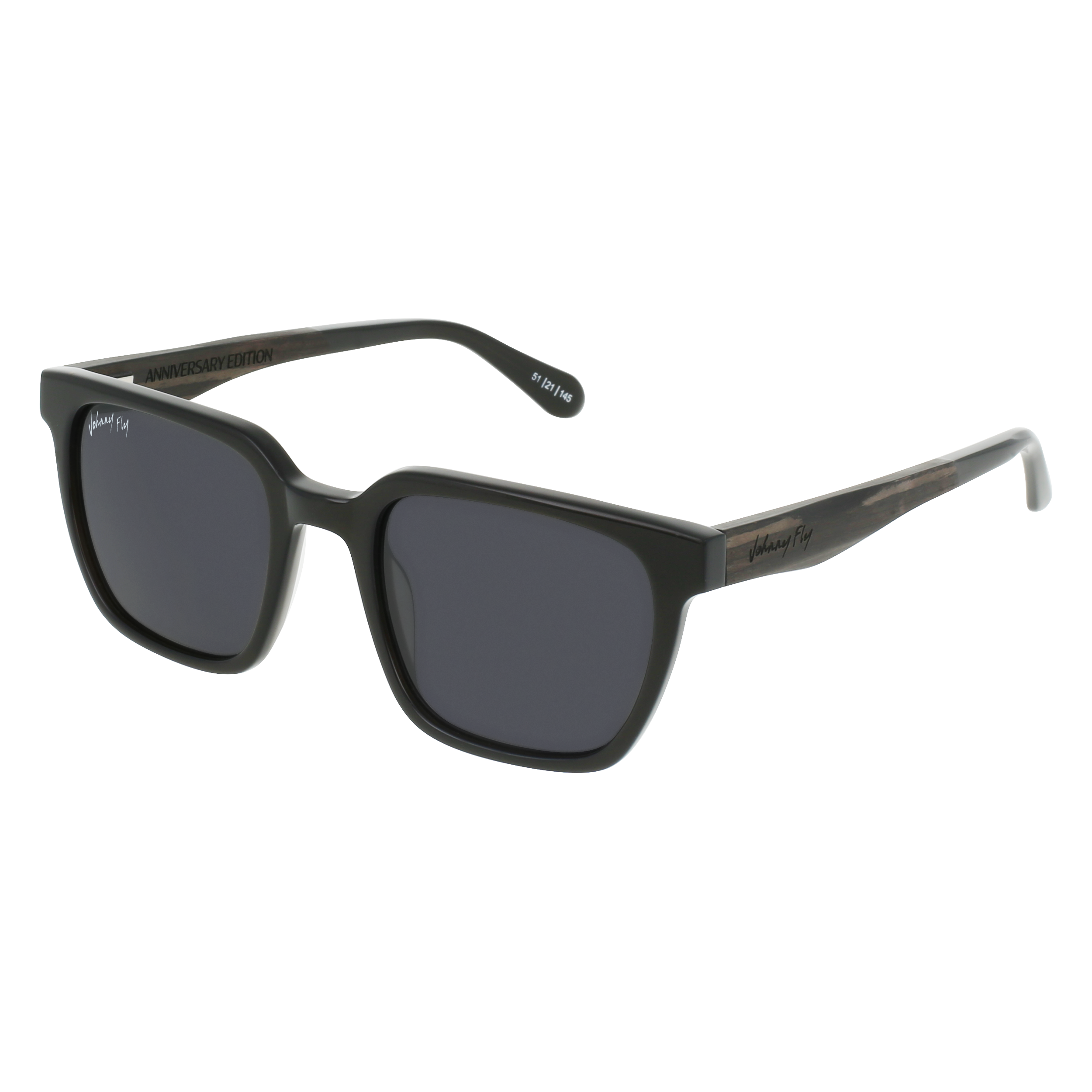 Longitude Polarized Sunglasses by Johnny Fly - Anniversary Pearl || Smoke Polarized 