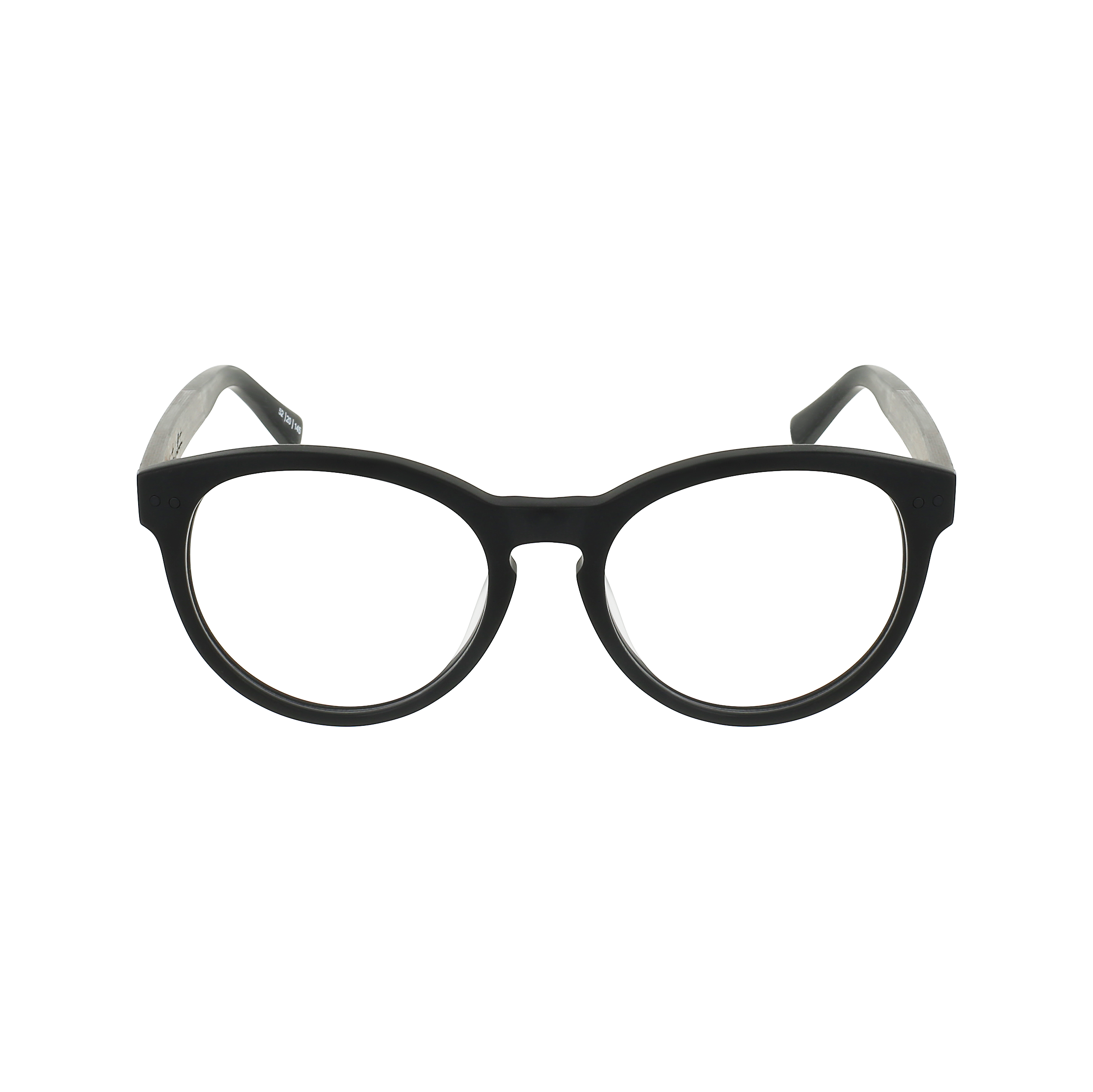 LATITUDE Eyeglasses Frame - Matte Black- Johnny Fly | LTS-MBL-RX-CLR-ZEB | | #color_matte-black