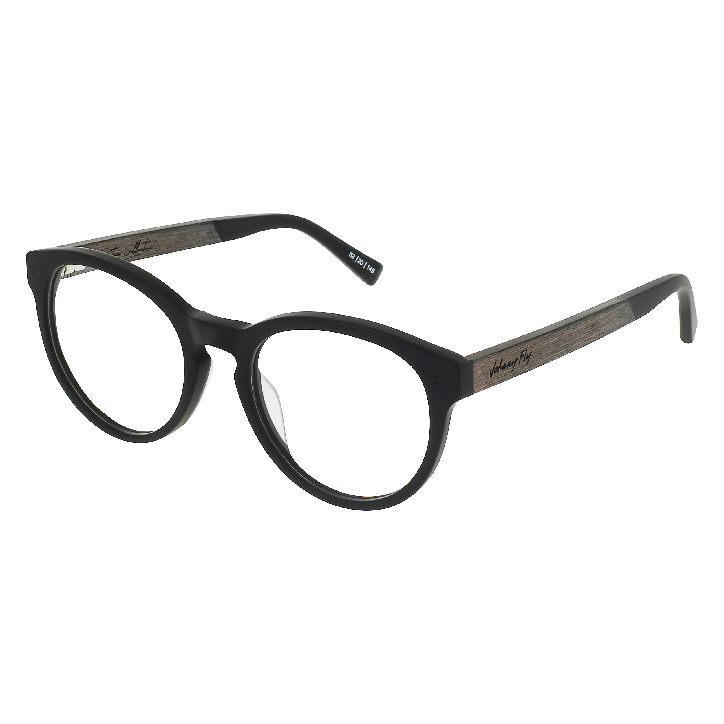 LATITUDE Eyeglasses Frame - Matte Black- Johnny Fly | LTS-MBL-RX-CLR-ZEB | | 