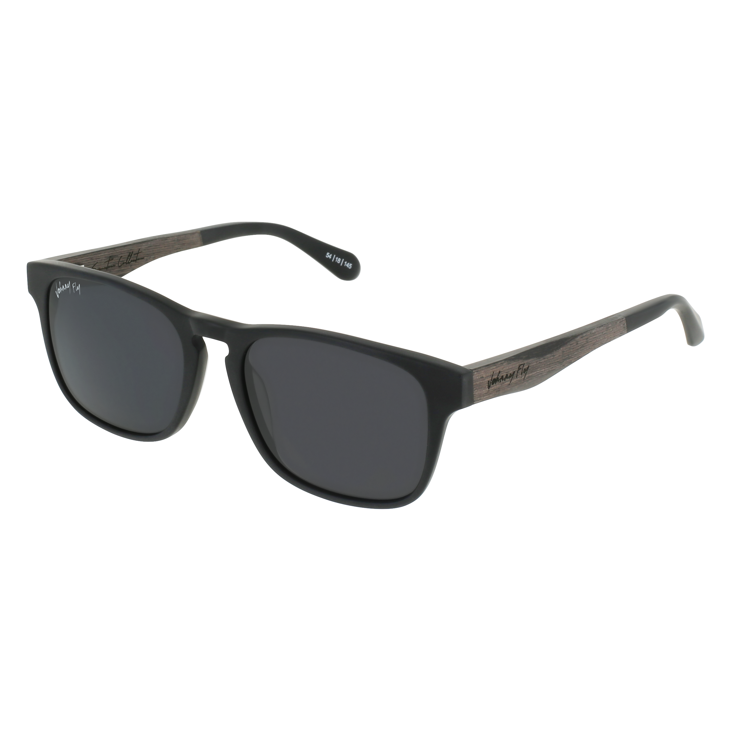 SPLINTER Sunglasses Frame - Matte Black- Johnny Fly | SPL-MBL-POL-SMK-ZEB | | #color_matte-black