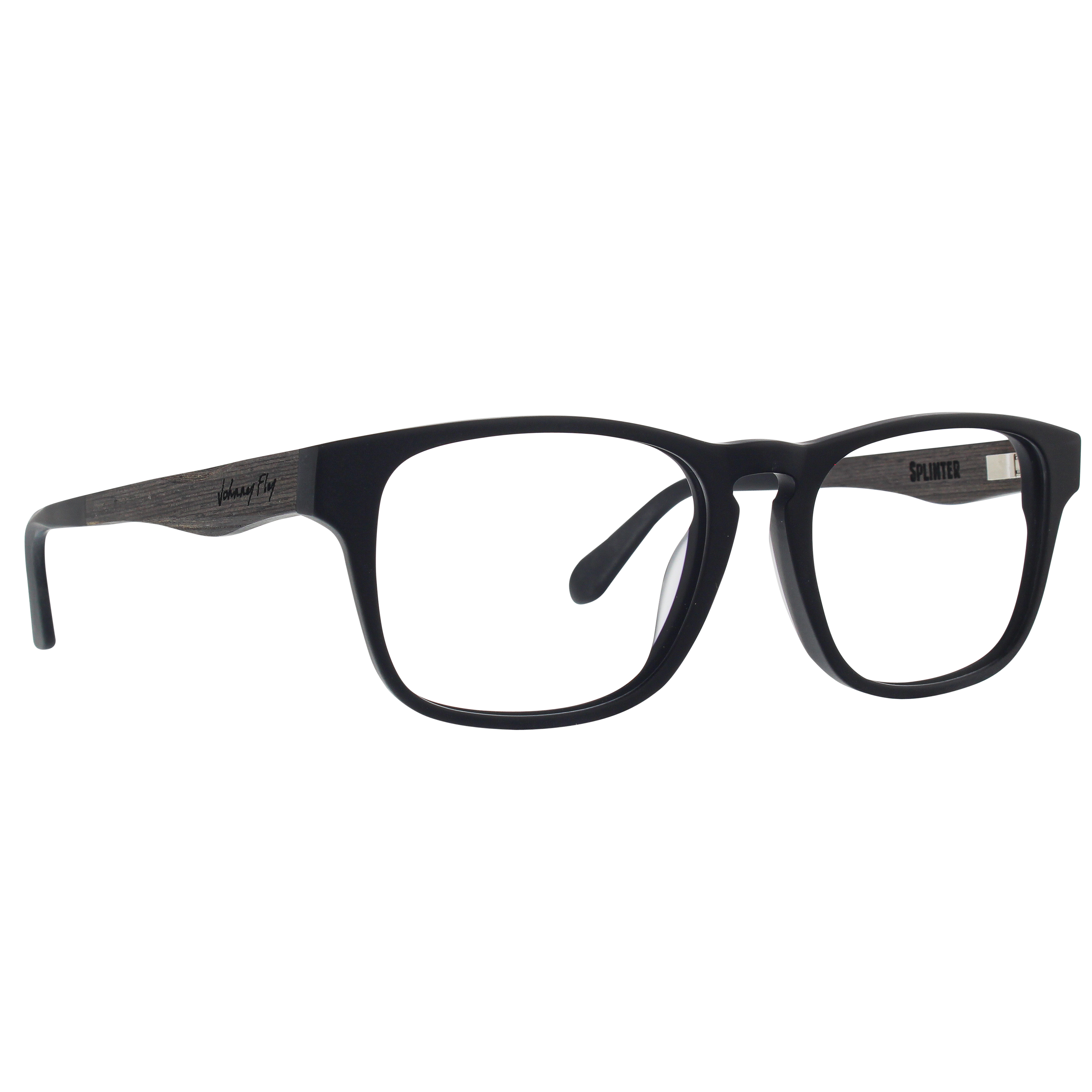 SPLINTER BLUGUARD - Matte Black - Blue Light Glasses - Johnny Fly Eyewear #color_matte-black