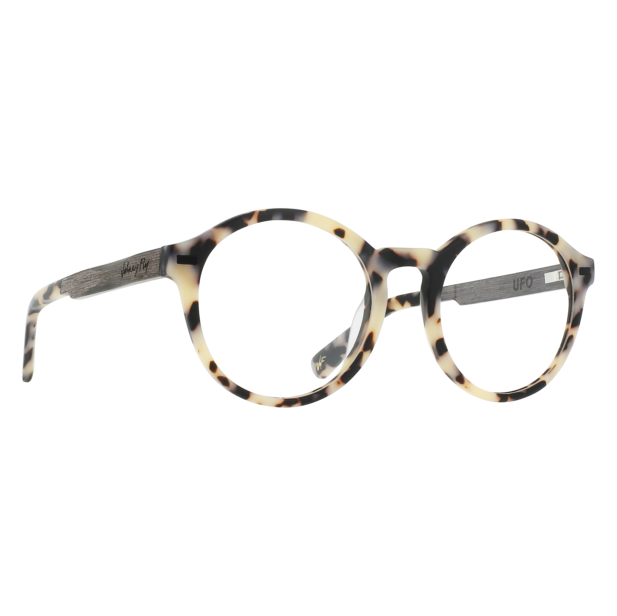 UFO Eyeglasses Frame - Matte White Tortoise- Johnny Fly | UFO-MWHTRT-FRAME | | #color_matte-white-tortoise