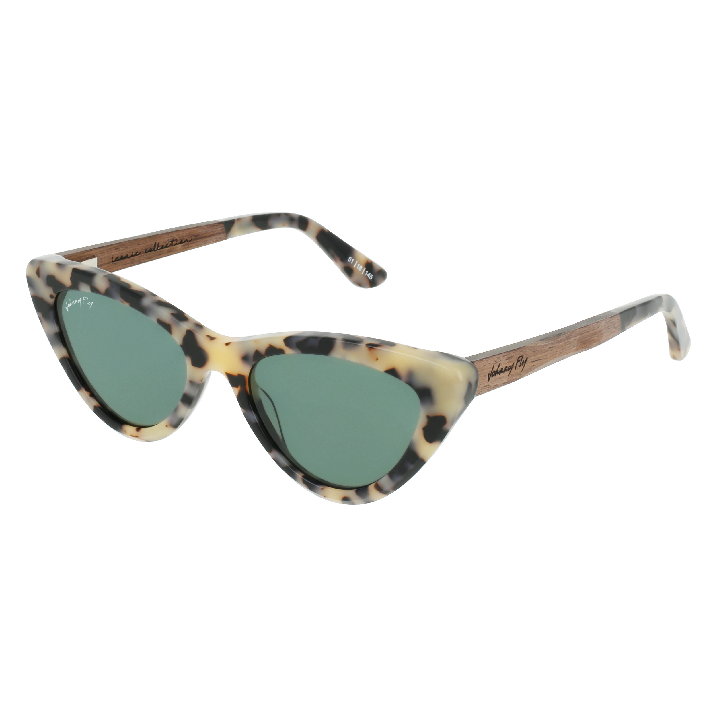 VISTA Sunglasses Frame - White Tortoise- Johnny Fly | VIS-WTRT-POL-G15-WAL | | #color_white-tortoise