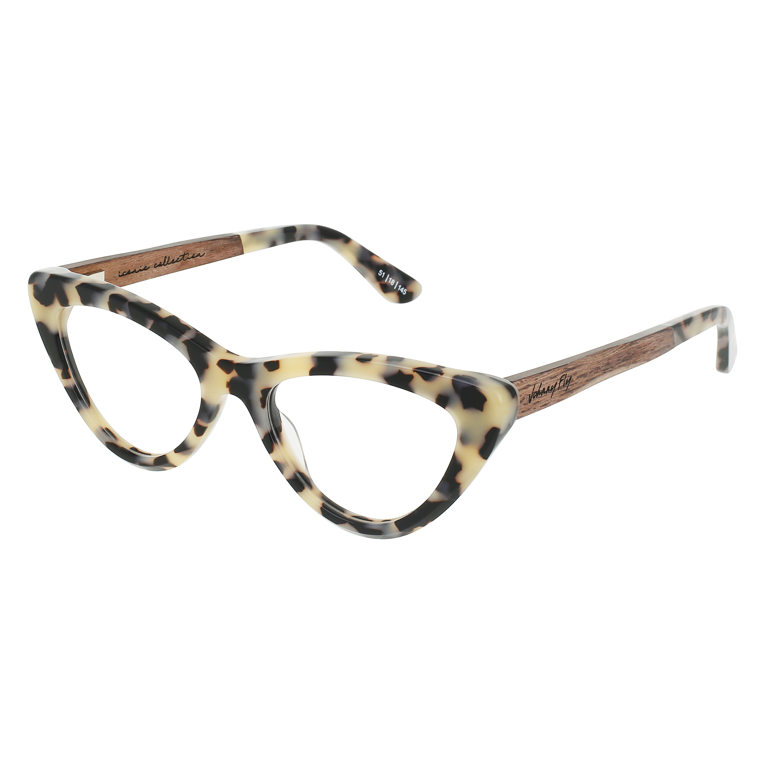 VISTA Eyeglasses Frame - White Tortoise- Johnny Fly | VIS-WTRT-RX-WAL | | #color_white-tortoise