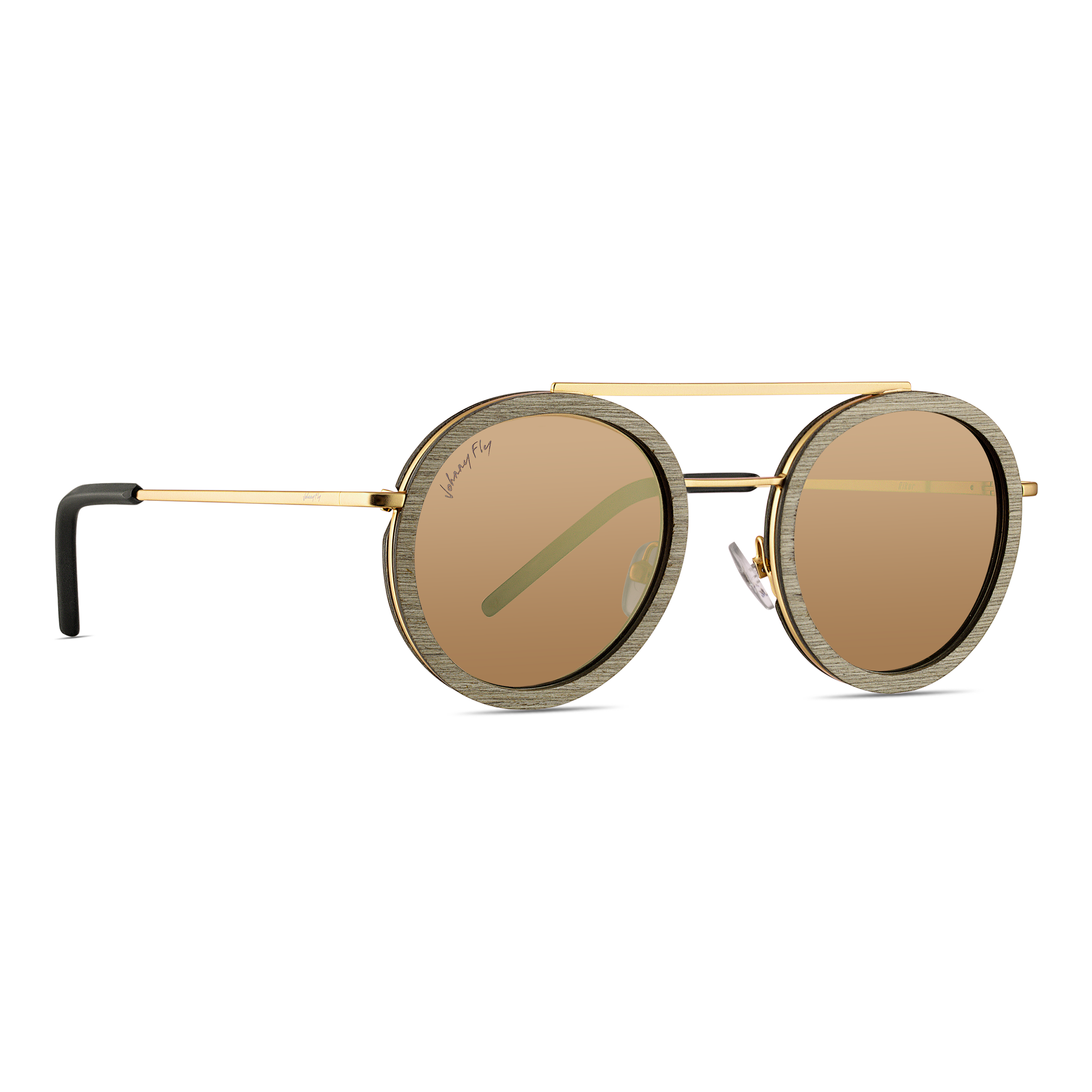 RIKER - Gold - Sunglasses - Johnny Fly Eyewear | 