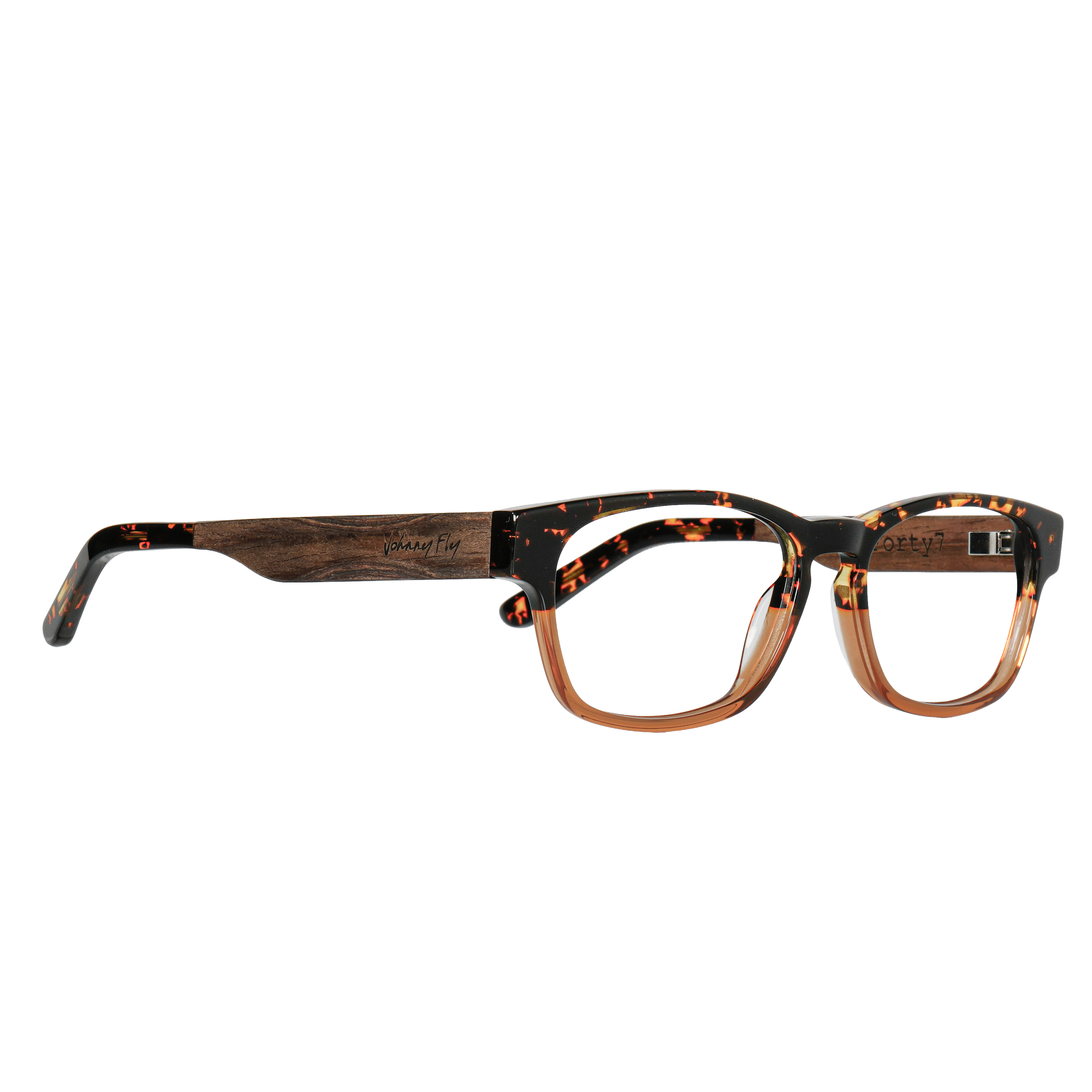 7FORTY7 BLUGUARD - Amber Tortoise - Blue Light Glasses - Johnny Fly Eyewear 