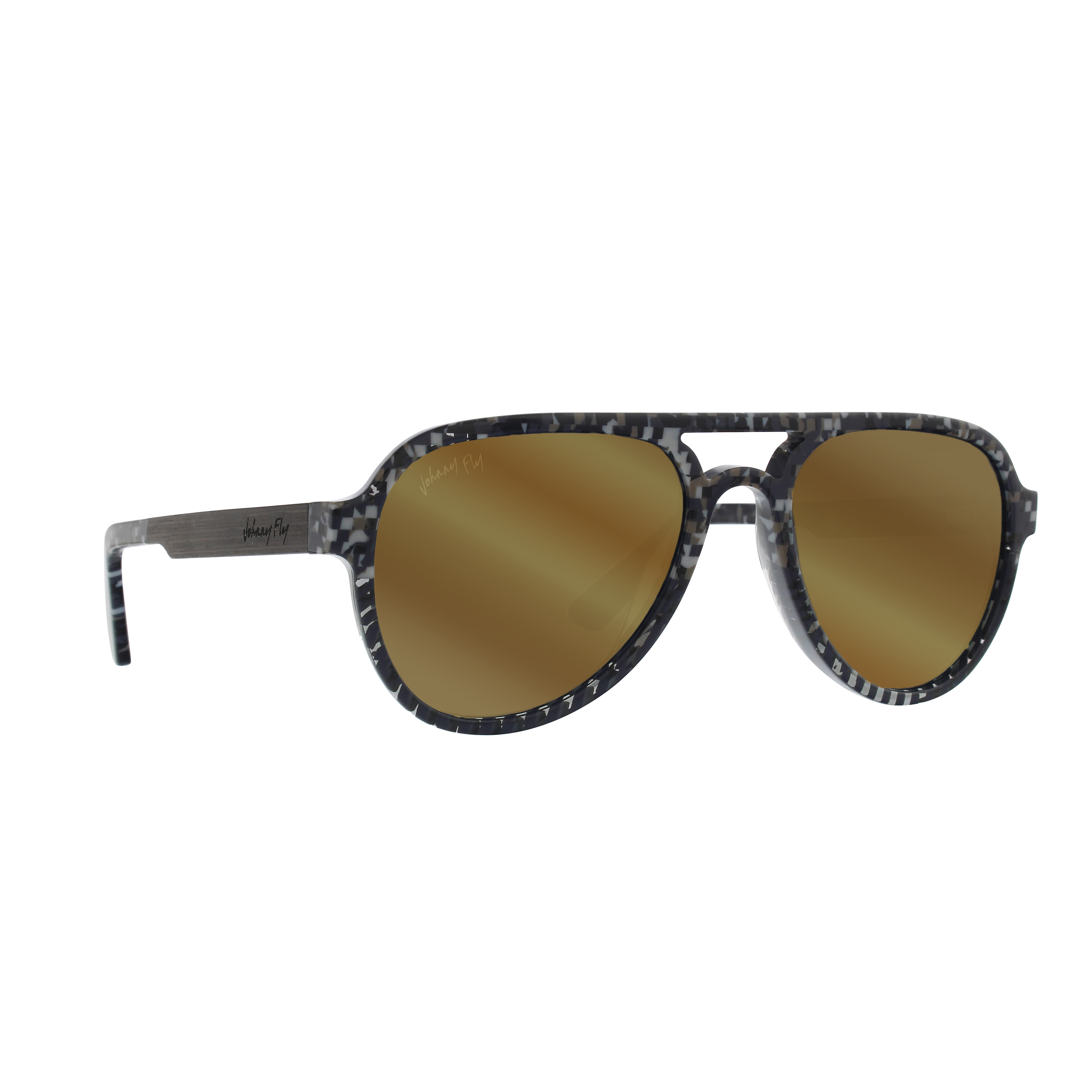 Johnny Fly Apache 8-Bit / Gold Flash Polarized Sunglasses | 