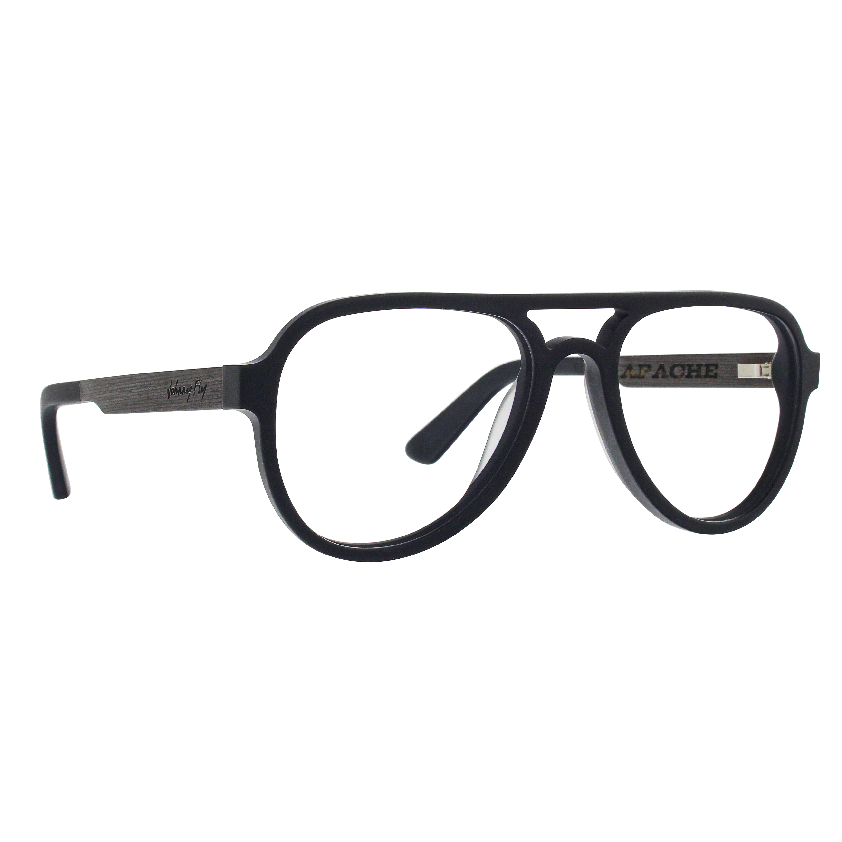 APACHE BLUGARD - Matte Black - Blue Light Glasses - Johnny Fly Eyewear #color_matte-black
