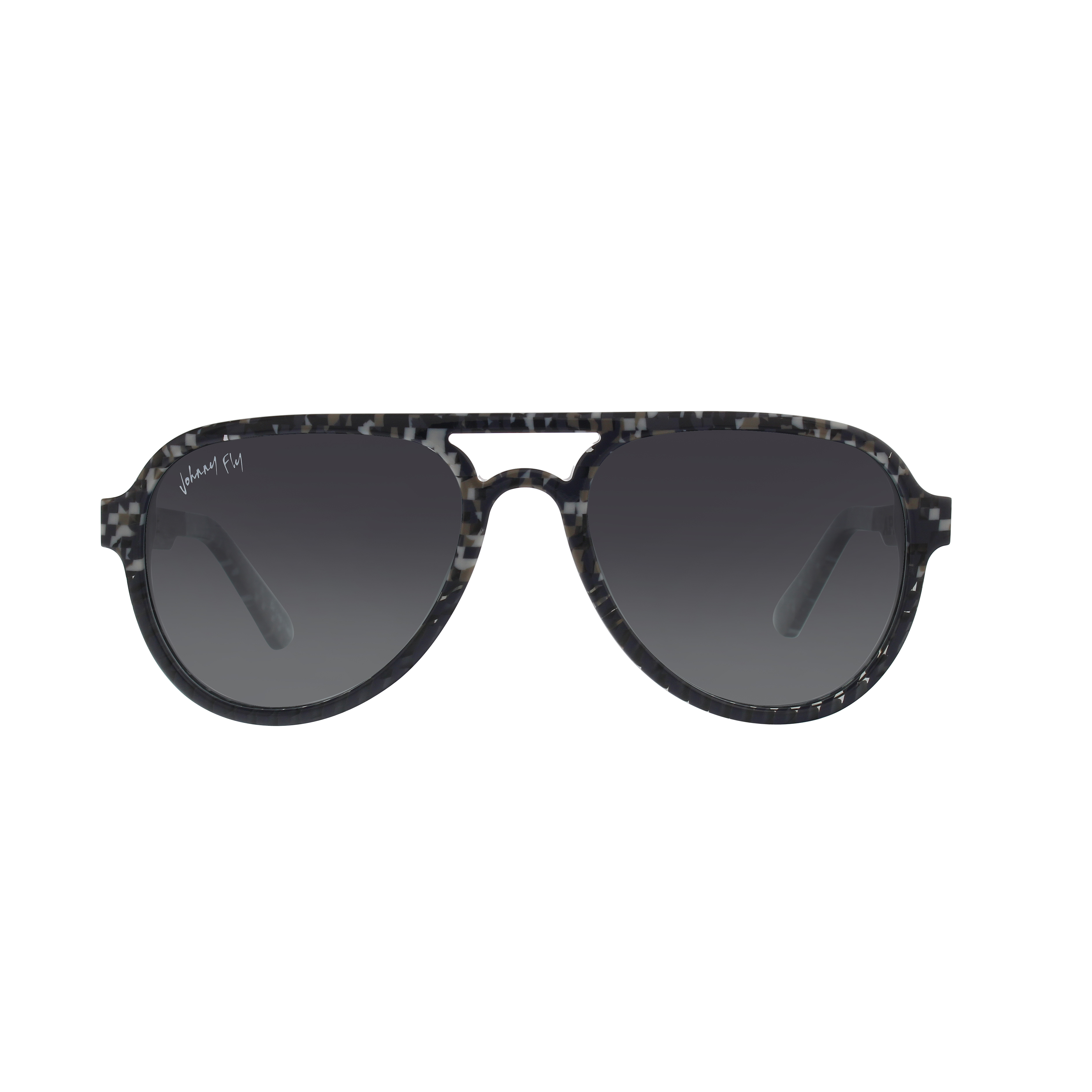 Johnny Fly Apache 8-Bit / Smoke Gradient Polarized Sunglasses | #color_8-bit