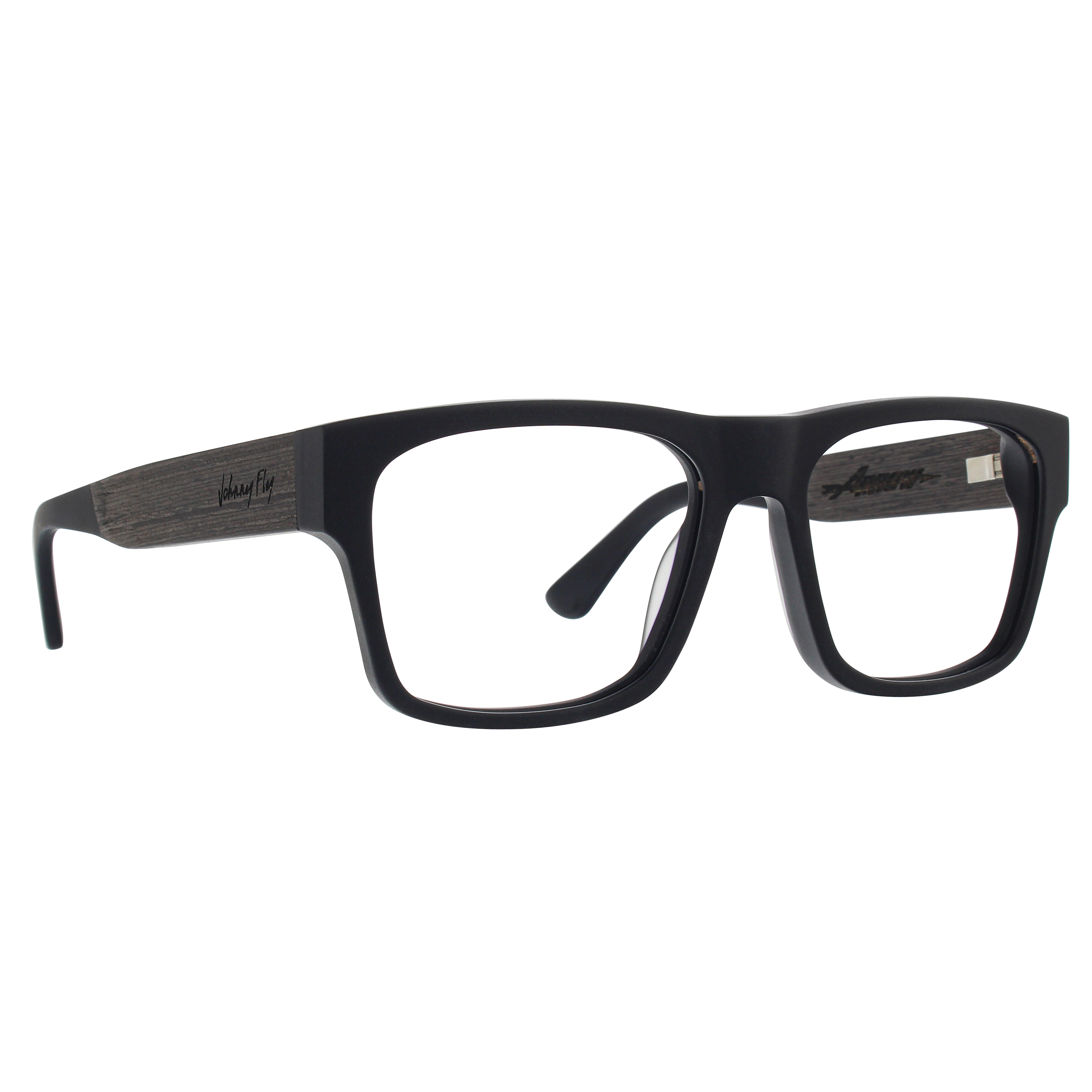 ARROW Frame - Matte Black - Eyeglasses Frame - Johnny Fly Eyewear #color_matte-black
