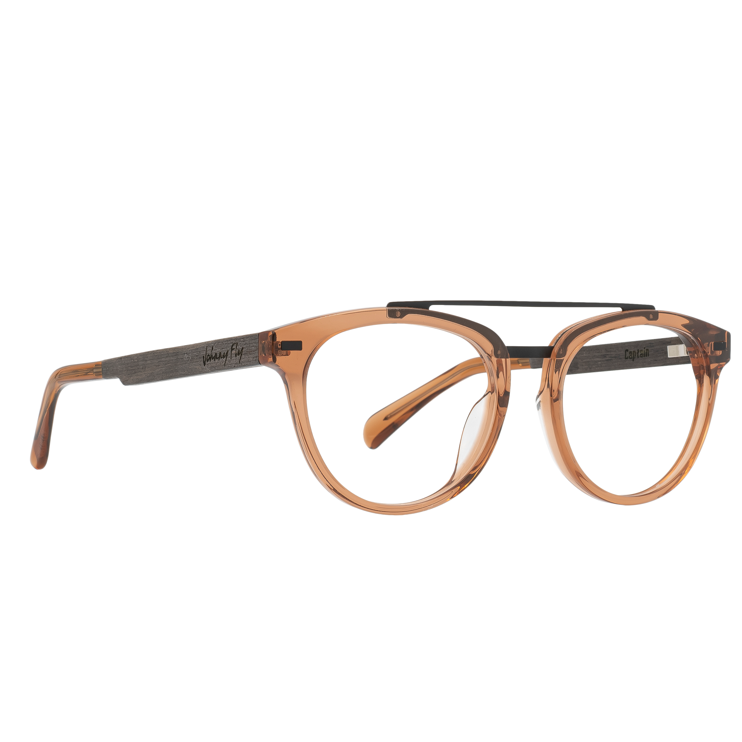 CAPTAIN Frame - Anejo | Black Ebony - Eyeglasses Frame - Johnny Fly Eyewear 